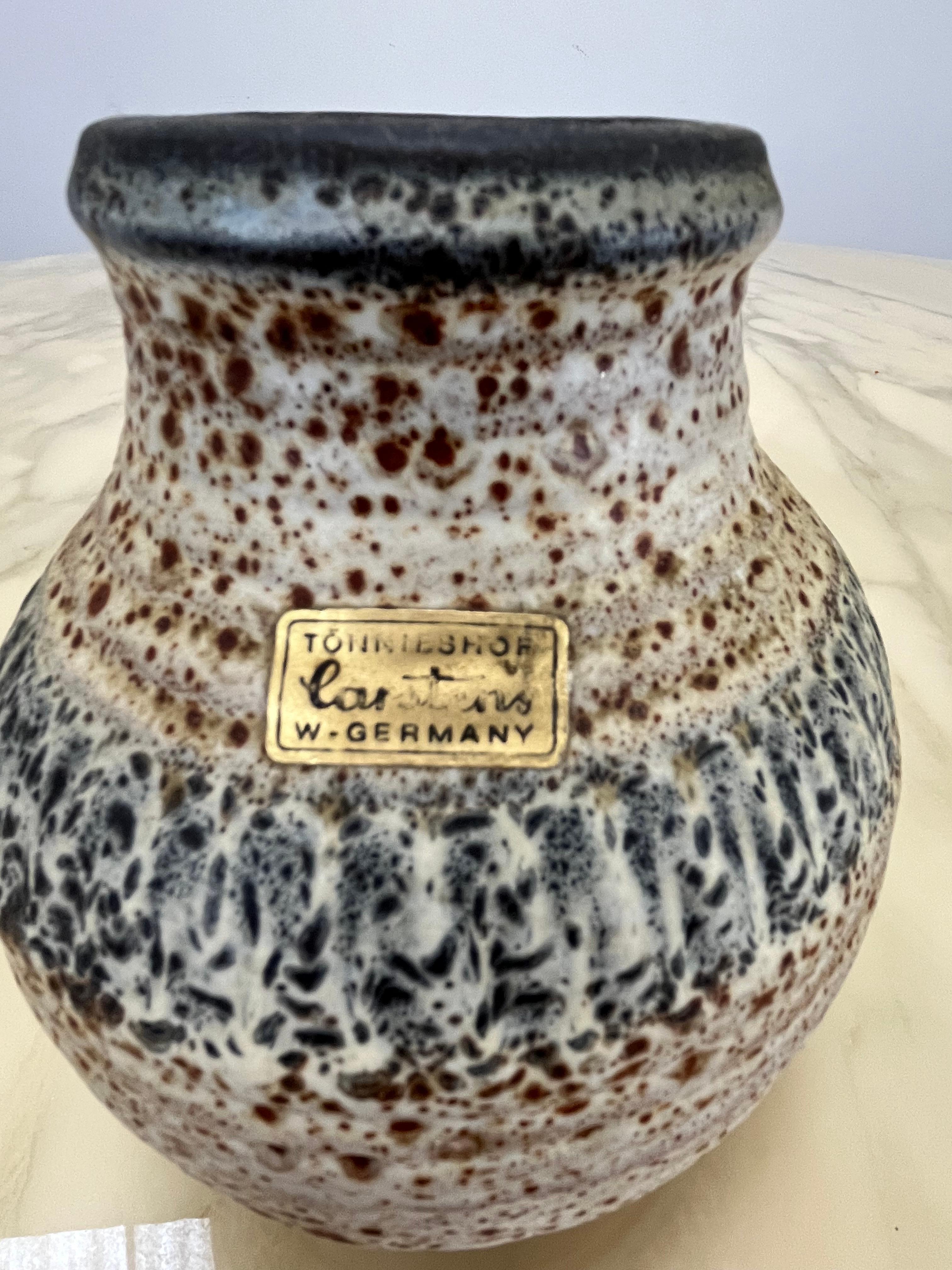 Jarrón de cerámica Carstens de Alemania Occidental, años 60 Cerámico en venta