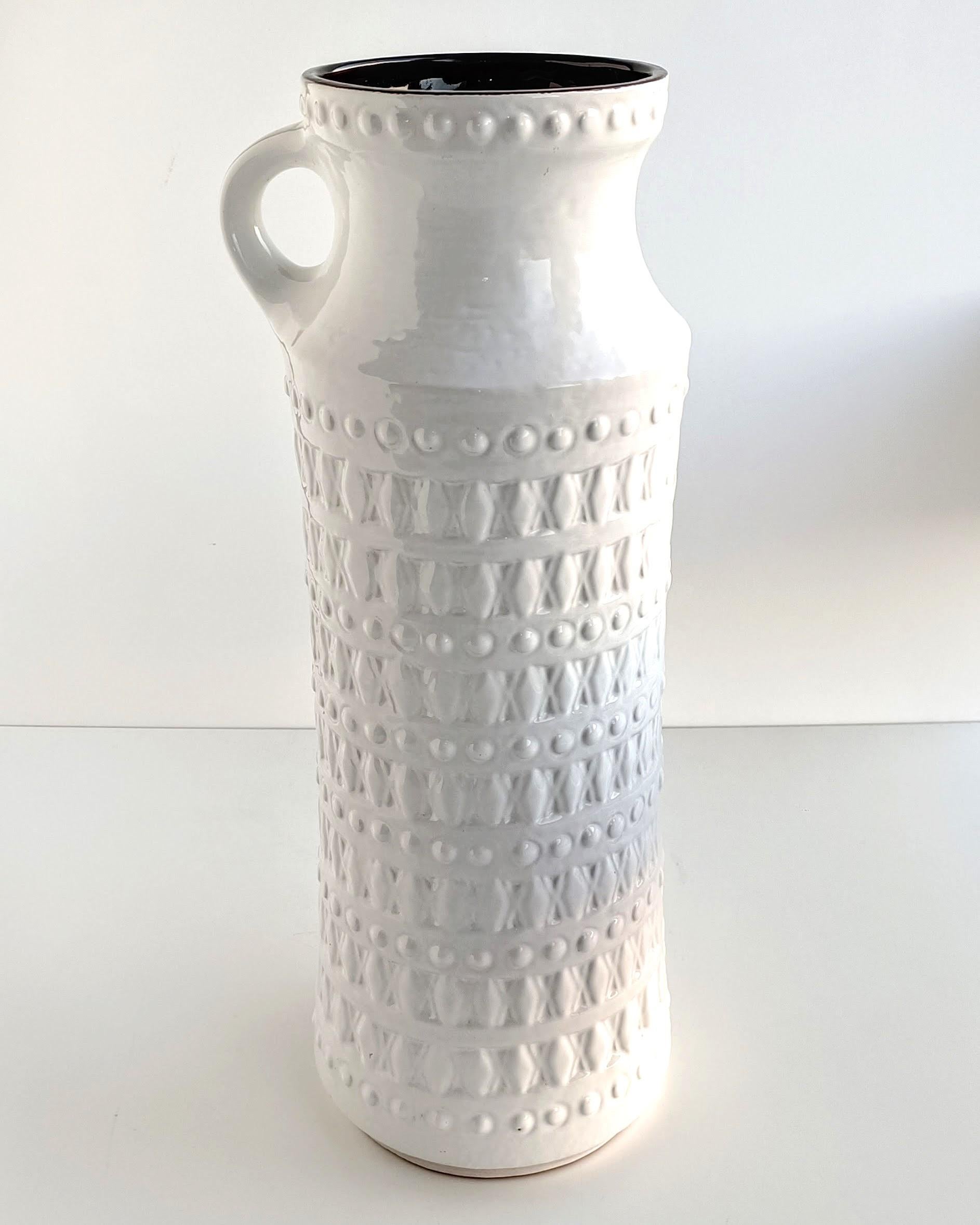 Mid-Century Modern West Germany Carstens Tonnieshof Signed XL Ceramic Vase 1960s