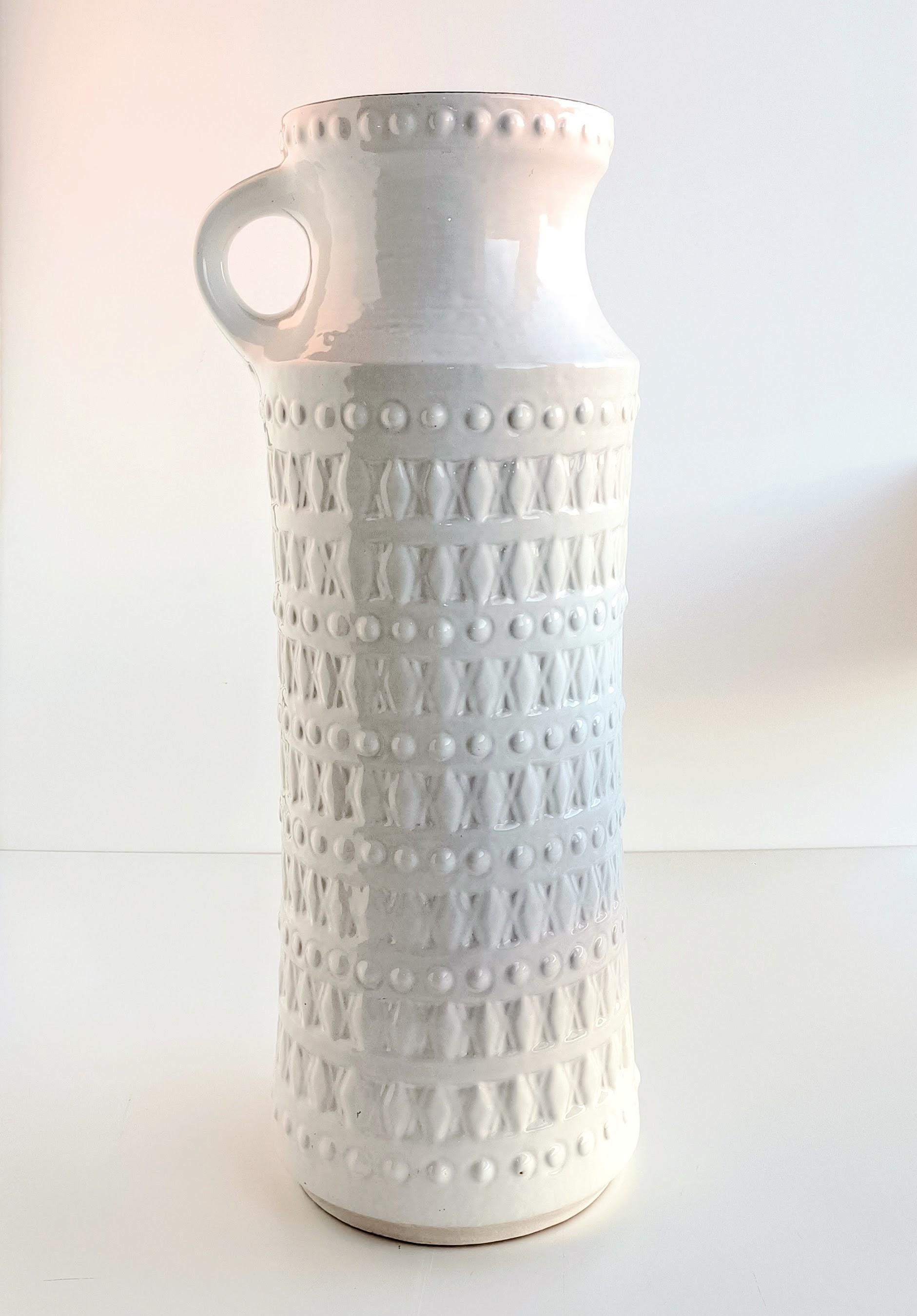 Mid-20th Century West Germany Carstens Tonnieshof Signed XL Ceramic Vase 1960s