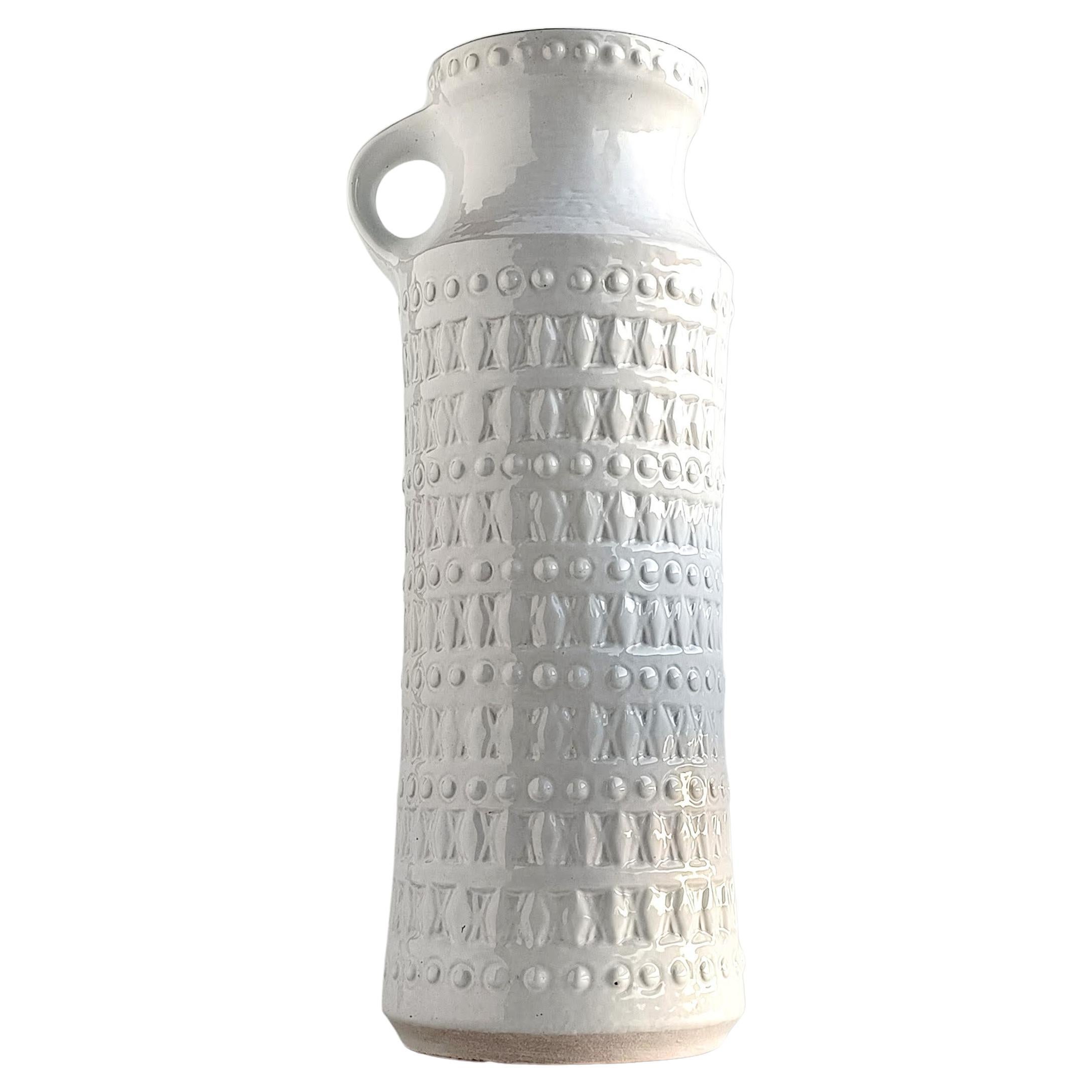 West Germany Carstens Tonnieshof Signed XL Ceramic Vase 1960s