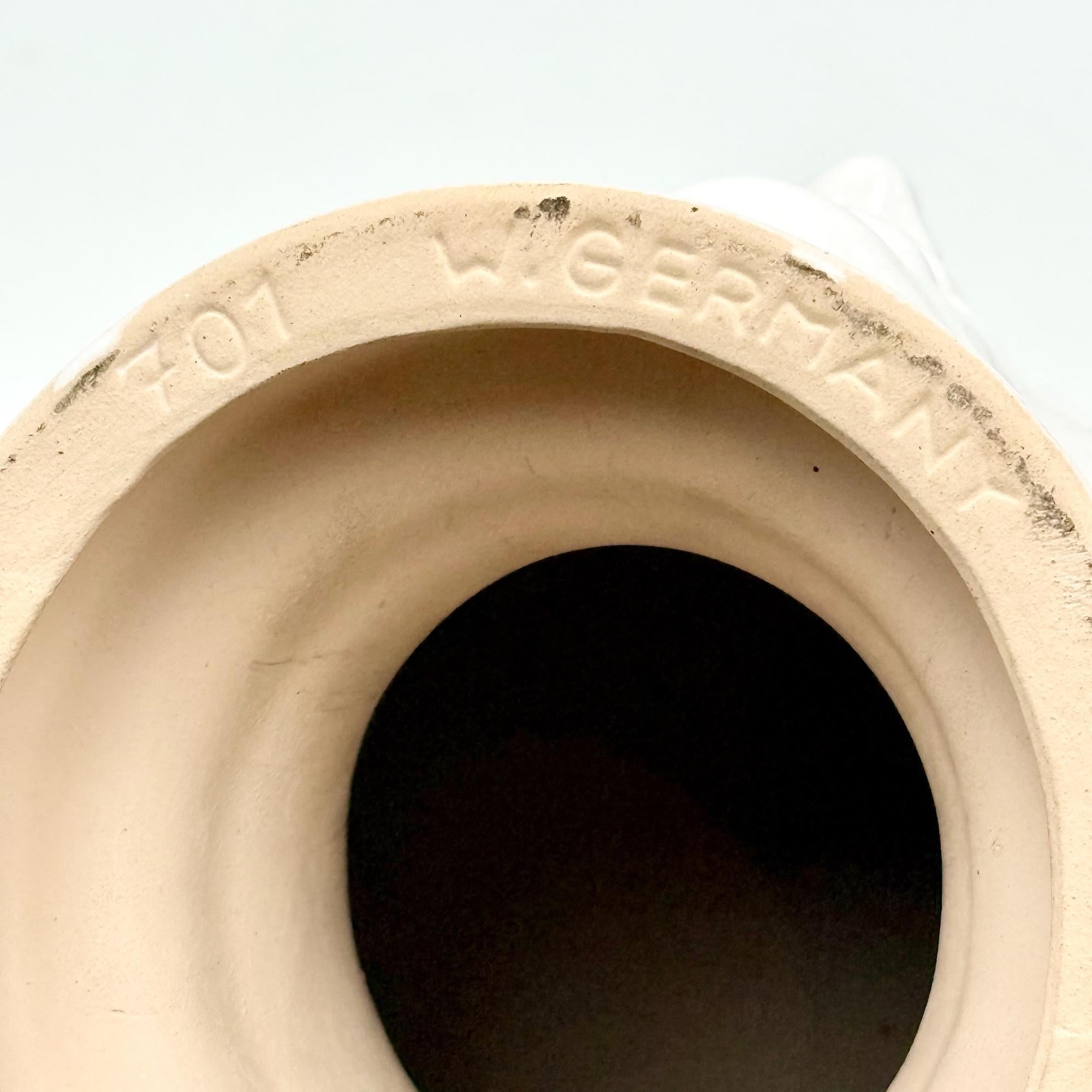 Escultura de cabeza de cerámica de Alemania Occidental, años 70 en venta 3