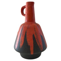 Vase en céramique de l'Allemagne de l'Ouest 
