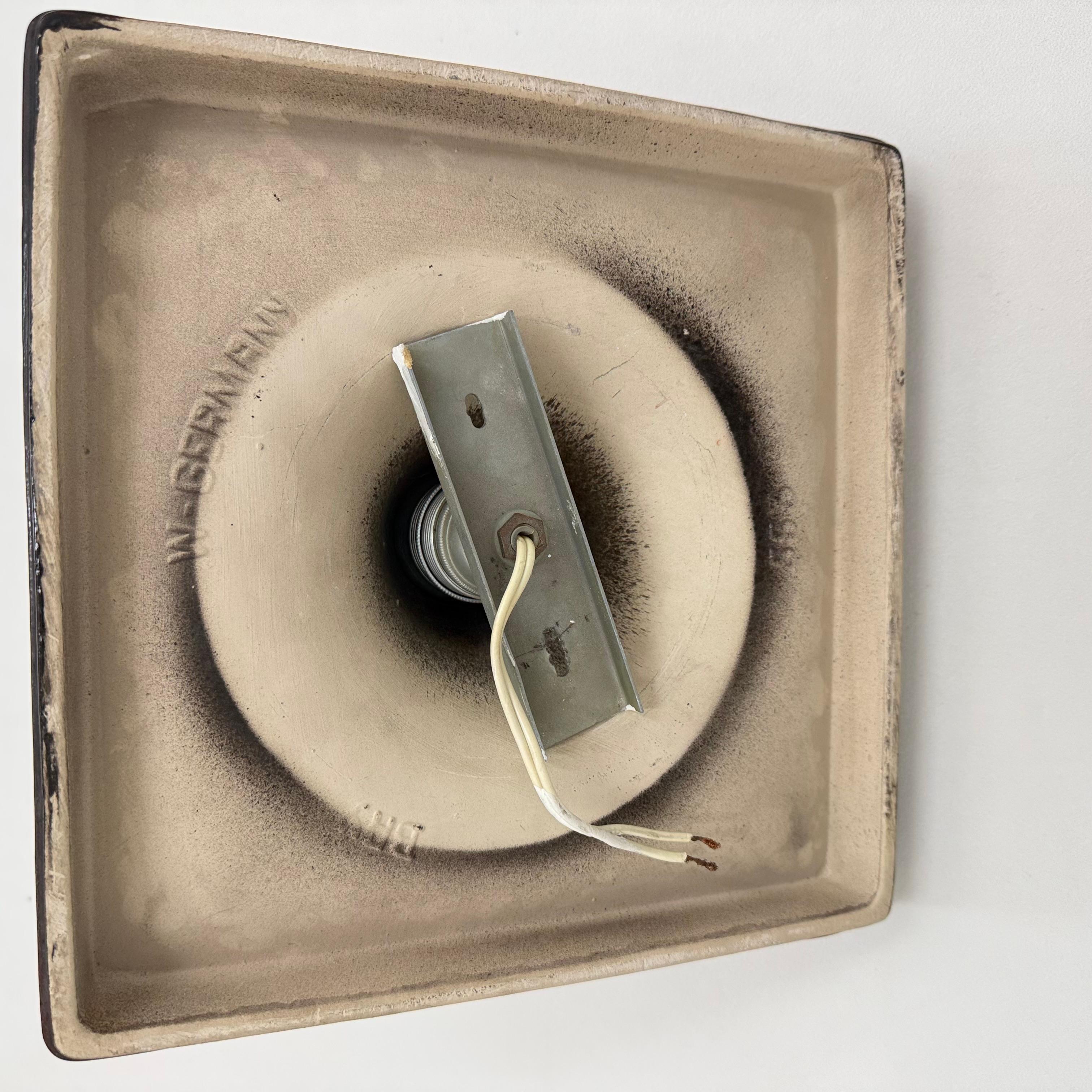 Lampada da parete/soffitto in ceramica di design della Germania Ovest, anni '70 in vendita 6