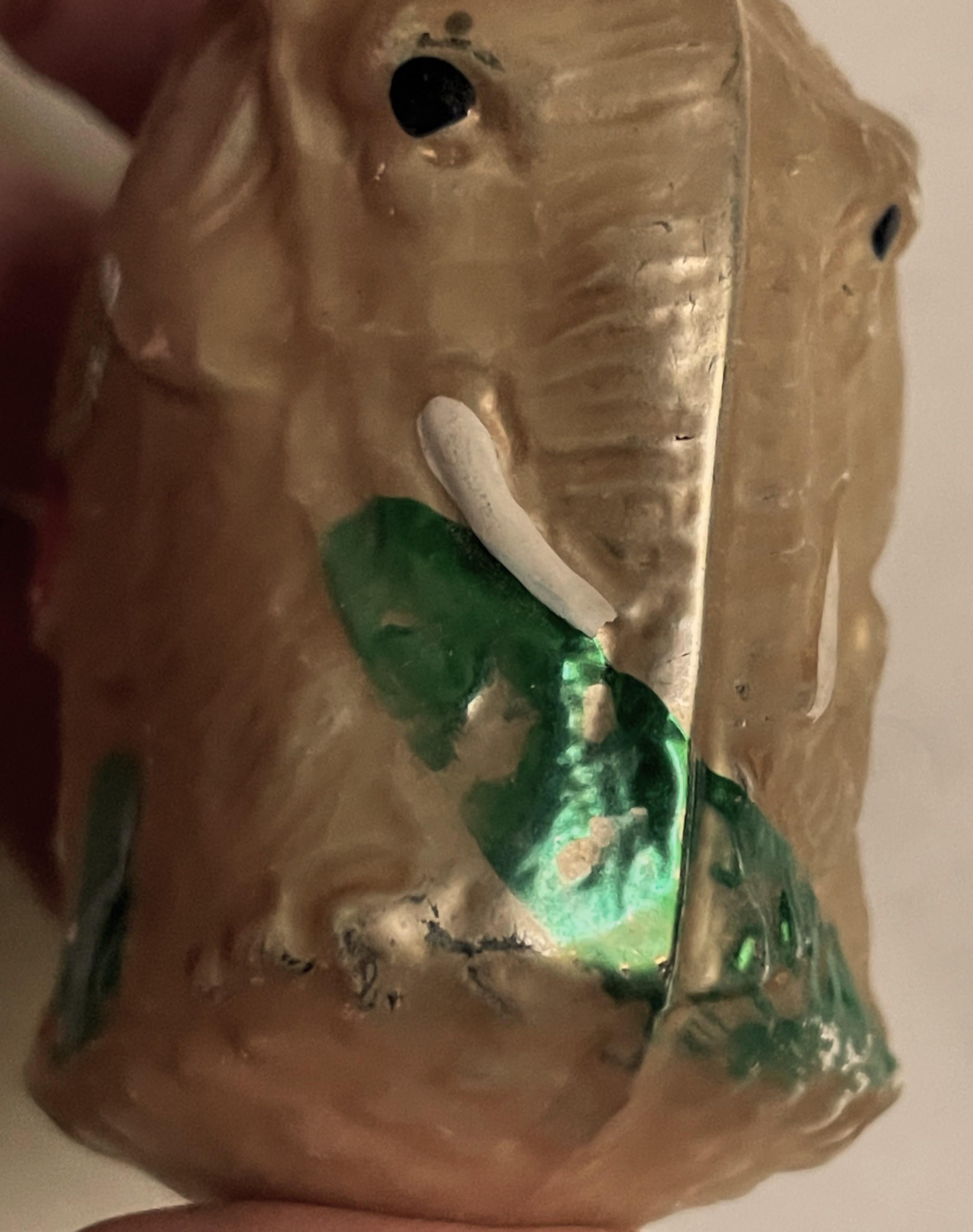 West Germany mundgeblasener Elefant Christbaumschmuck Dekoration (Geblasenes Glas) im Angebot