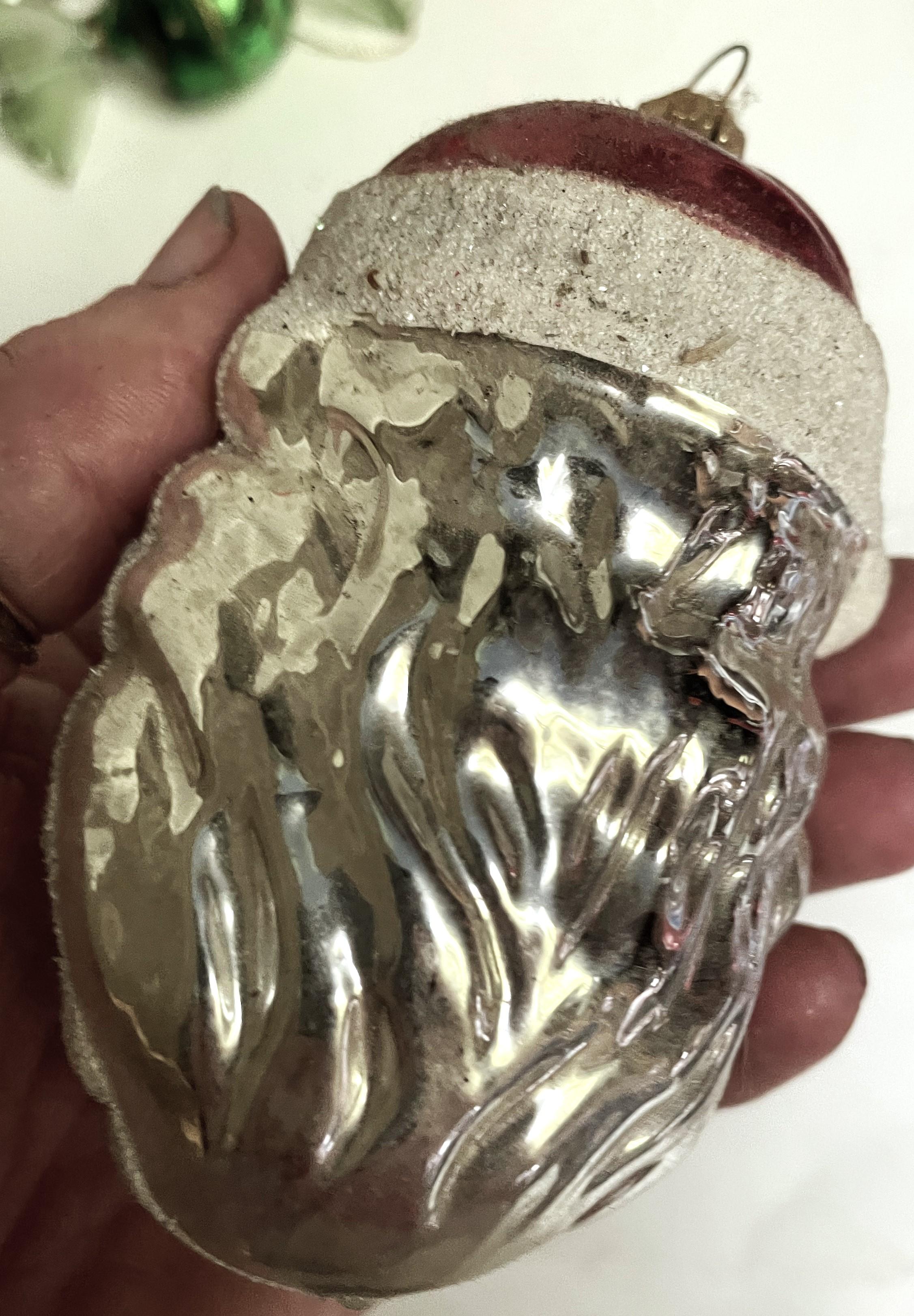 West Germany Mercury Glass Large 4.5