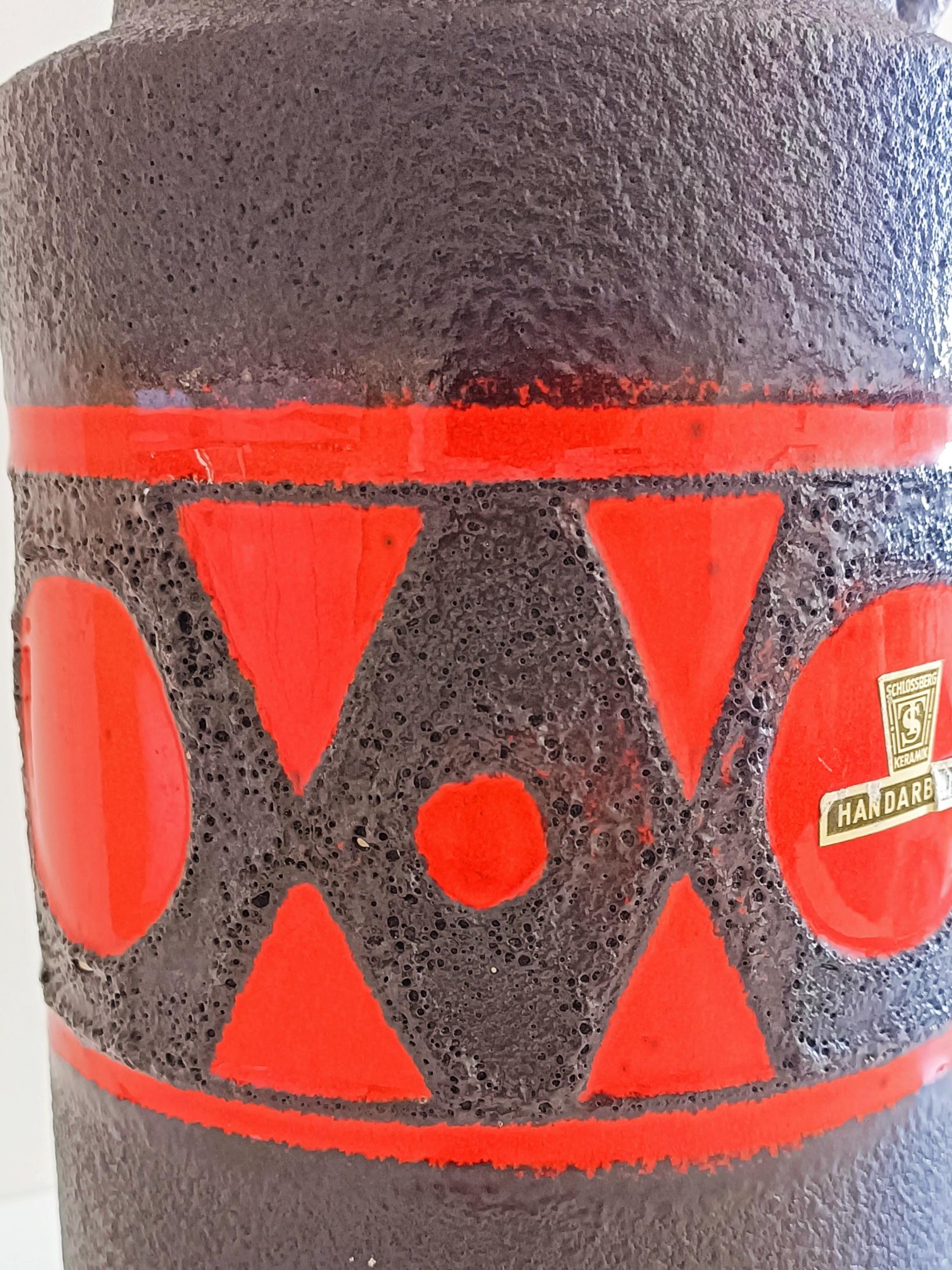 Großer Vintage-Keramikkrug Schlossberg aus Westdeutschland, Kunstkeramik, Schlossberg  1970s im Angebot 3
