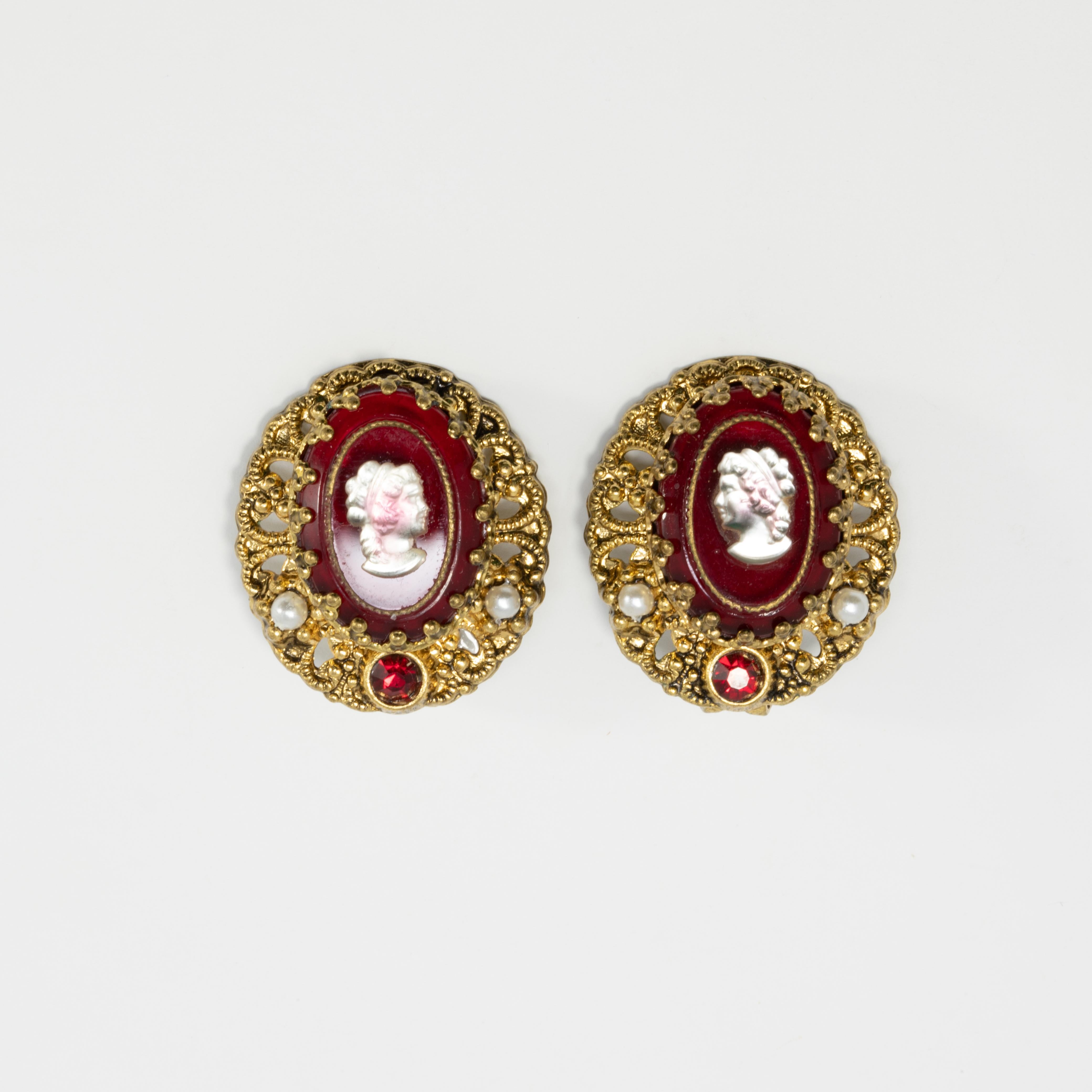 west germany clip on earrings