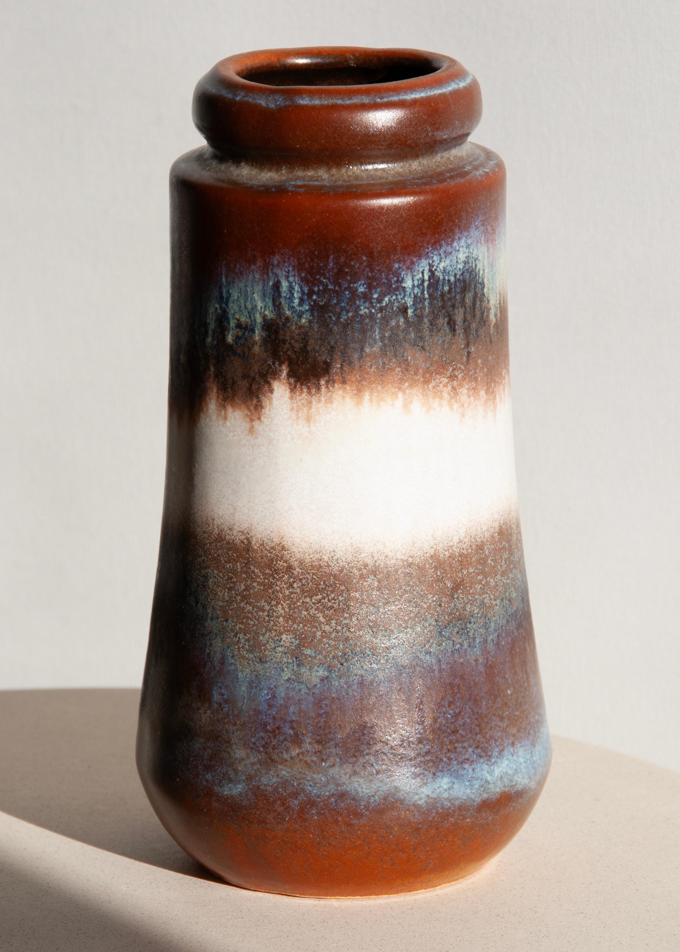 Mid-Century Modern Vase Scheurich Keramik d'Allemagne de l'Ouest - Modèle 209-18 en vente