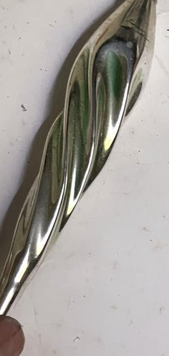 West Germany Silver Mercury Glass Icicle Christmas Tree Ornament