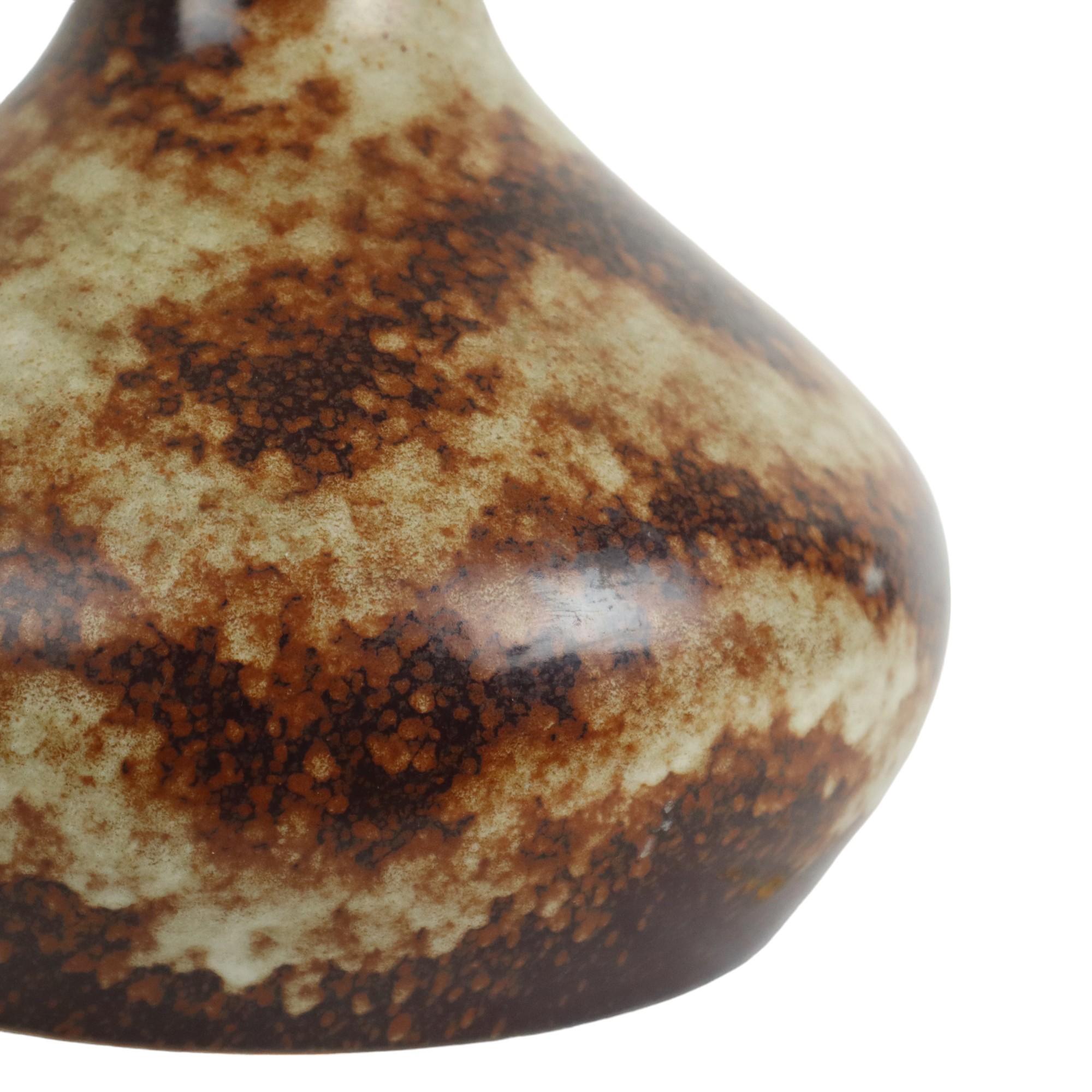 Smaltato Vaso Germania Ovest Oberhessische Keramik Walter Becht KG 170/24 in vendita