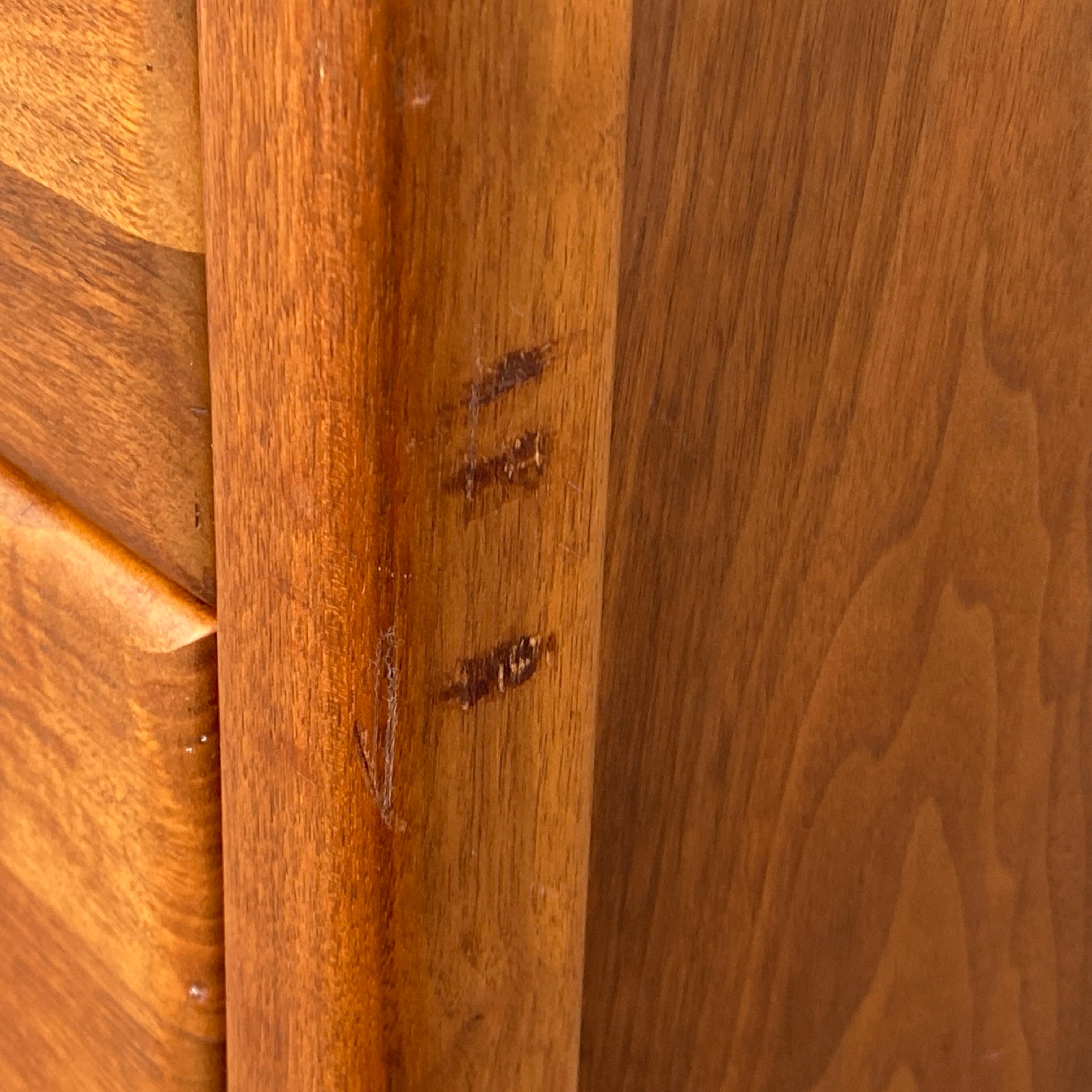 West Michigan Furniture Co. Mid-Century Modern Walnut Double Dresser For Sale 6