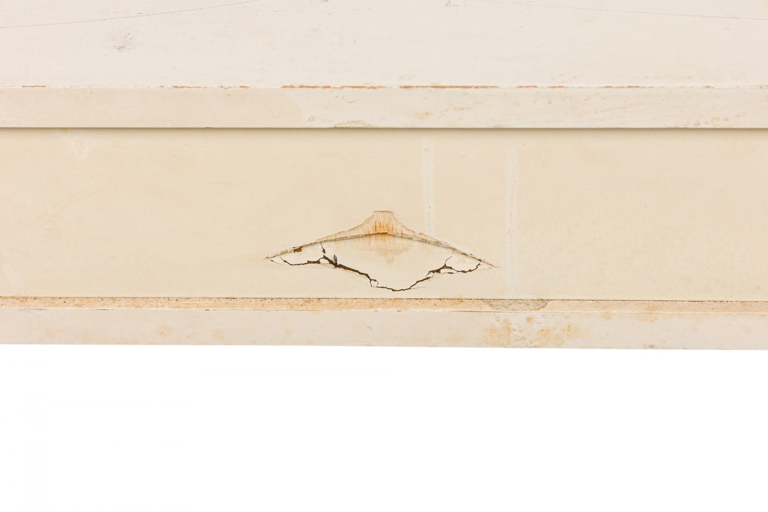 West Michigan Furniture Company White Lacquered Campaign Desk 4