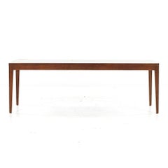 West Michigan Furniture Mid Century Walnut Bench