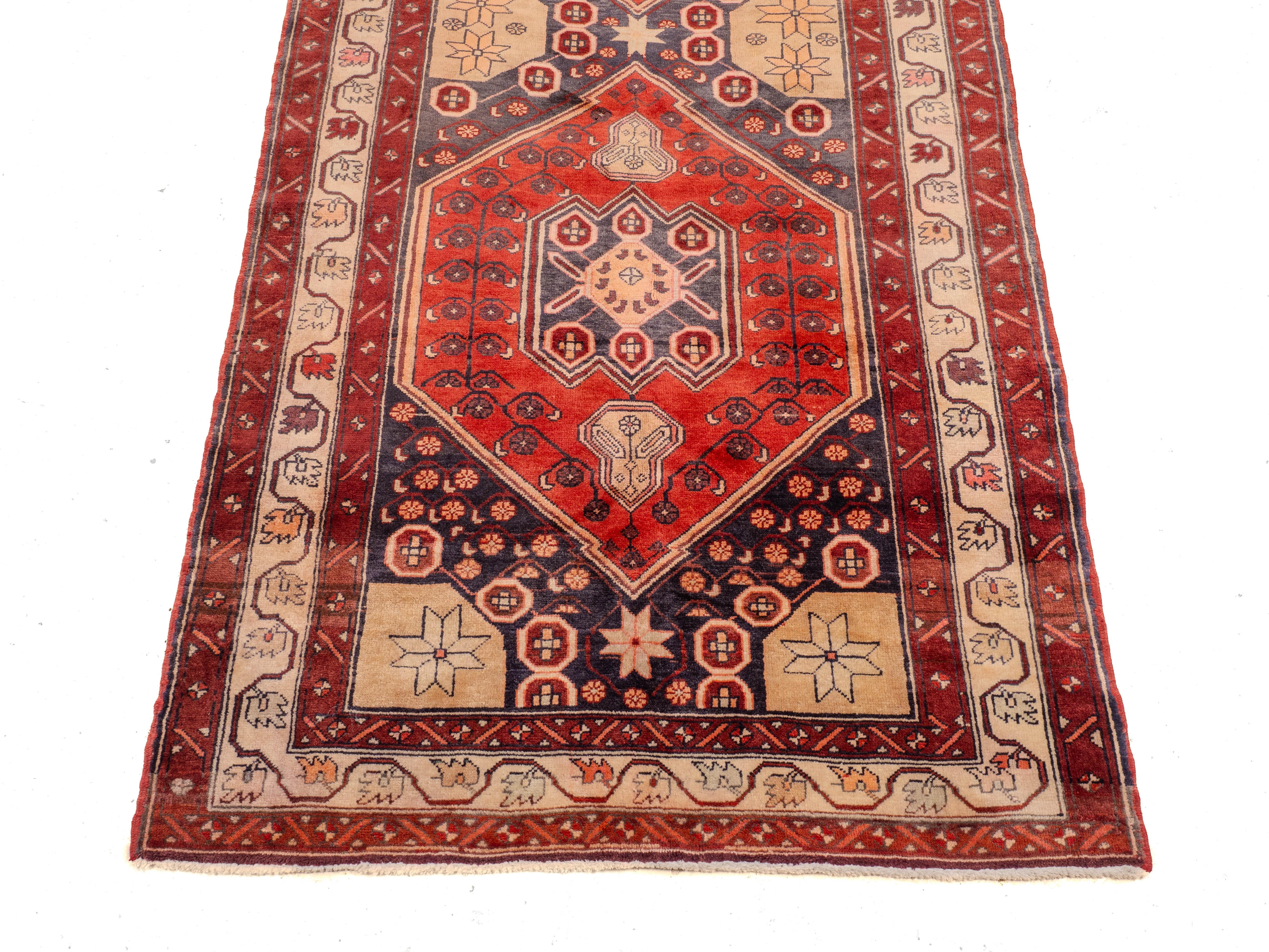 20th Century West Persiann Khelleh Handwoven Long Rug (Oriental Carpet) For Sale