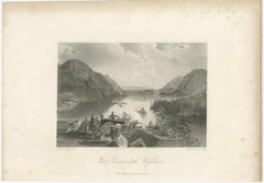 West Point and the Highlands, Hudson River Military View – 1869 Engraving