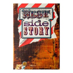 "West Side Story" Czech Large Format Film Movie Poster, Zdeněk Ziegler, 1973