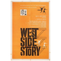 Vintage West Side Story R1963 U.S. One Sheet Film Poster