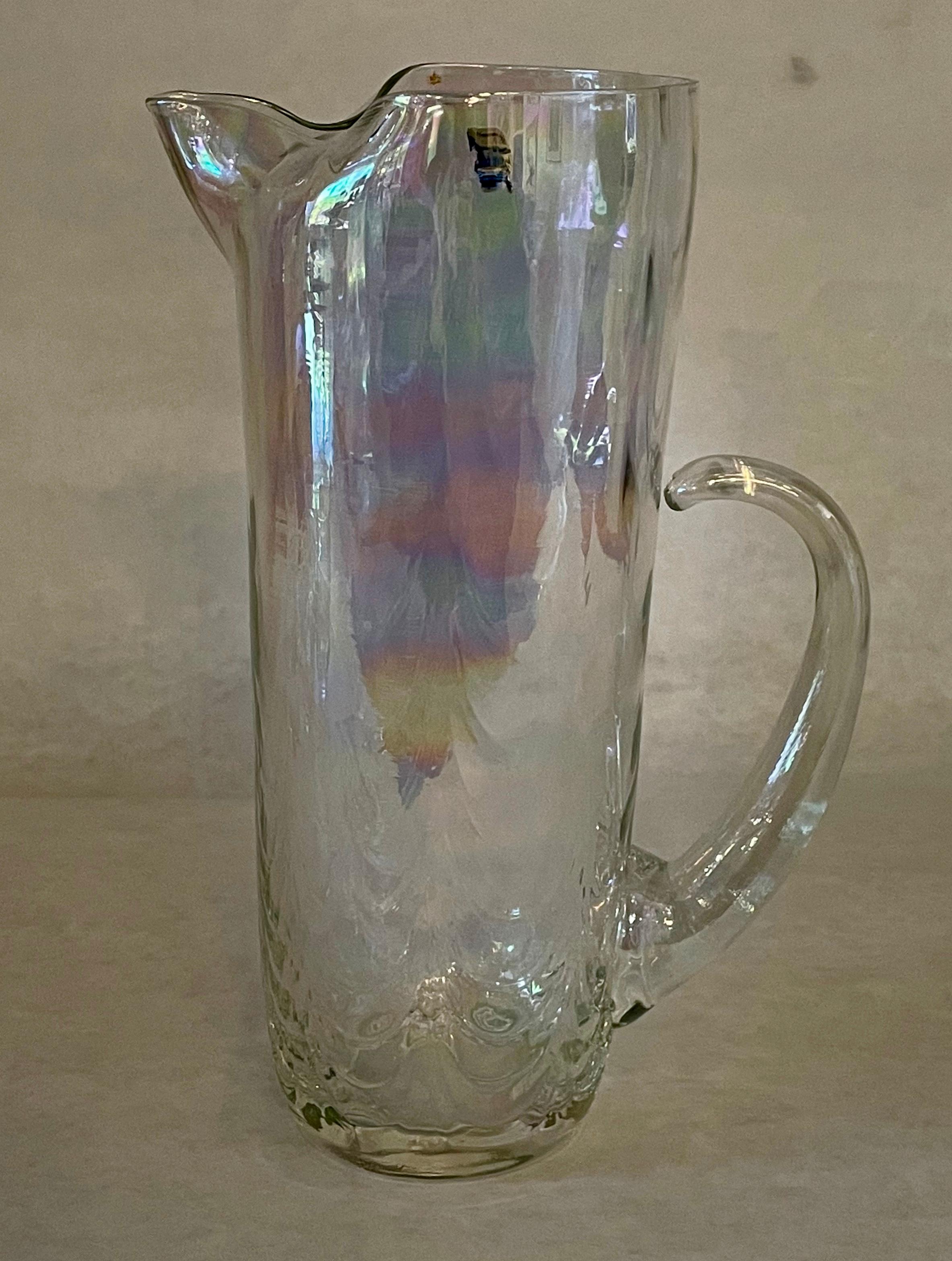 west virginia glass pitcher