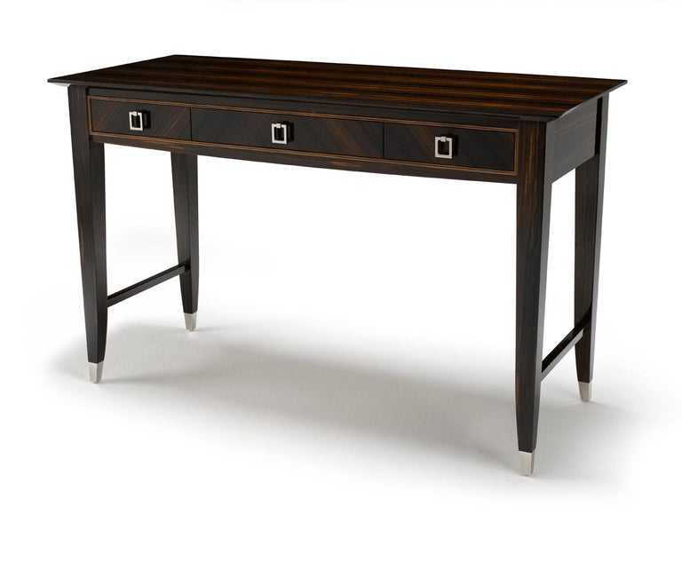 Westbourne A Desk In The Art Deco Style In Macassar Ebony And