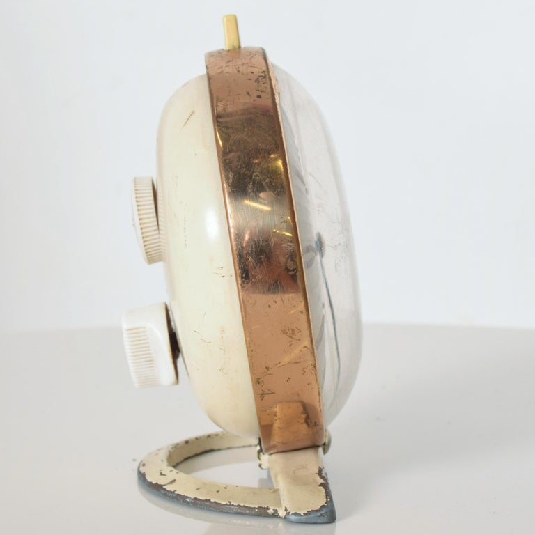 Mid-Century Modern Westclox BIG BEN Brass Alarm Table Clock of Tomorrow Classic Collectible 1955 