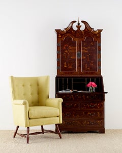 Westcott Citron Leinen Ohrensessel von Bunny Williams