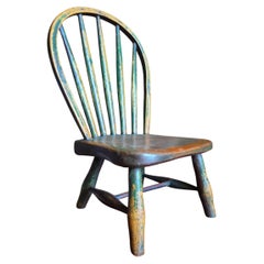 Sedia Windsor dello West Country con verniciatura originale, Yealmpton, Devon, anni ’40 dell’Ottocento