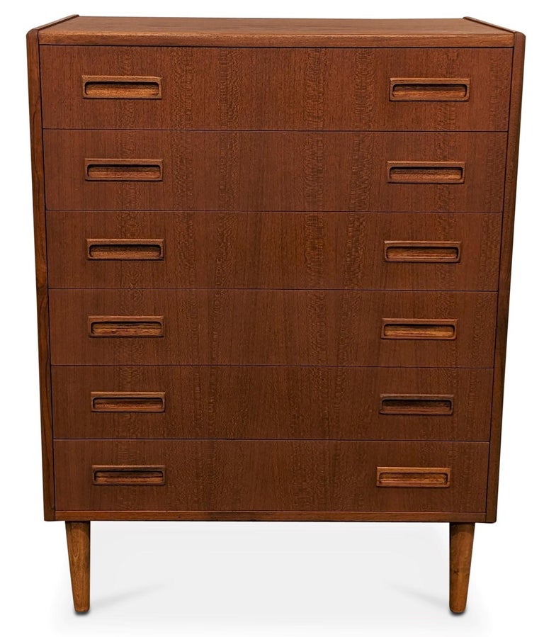 Westergaard Teak High Boy Dresser, 022313 Vintage Danish Midcentury For