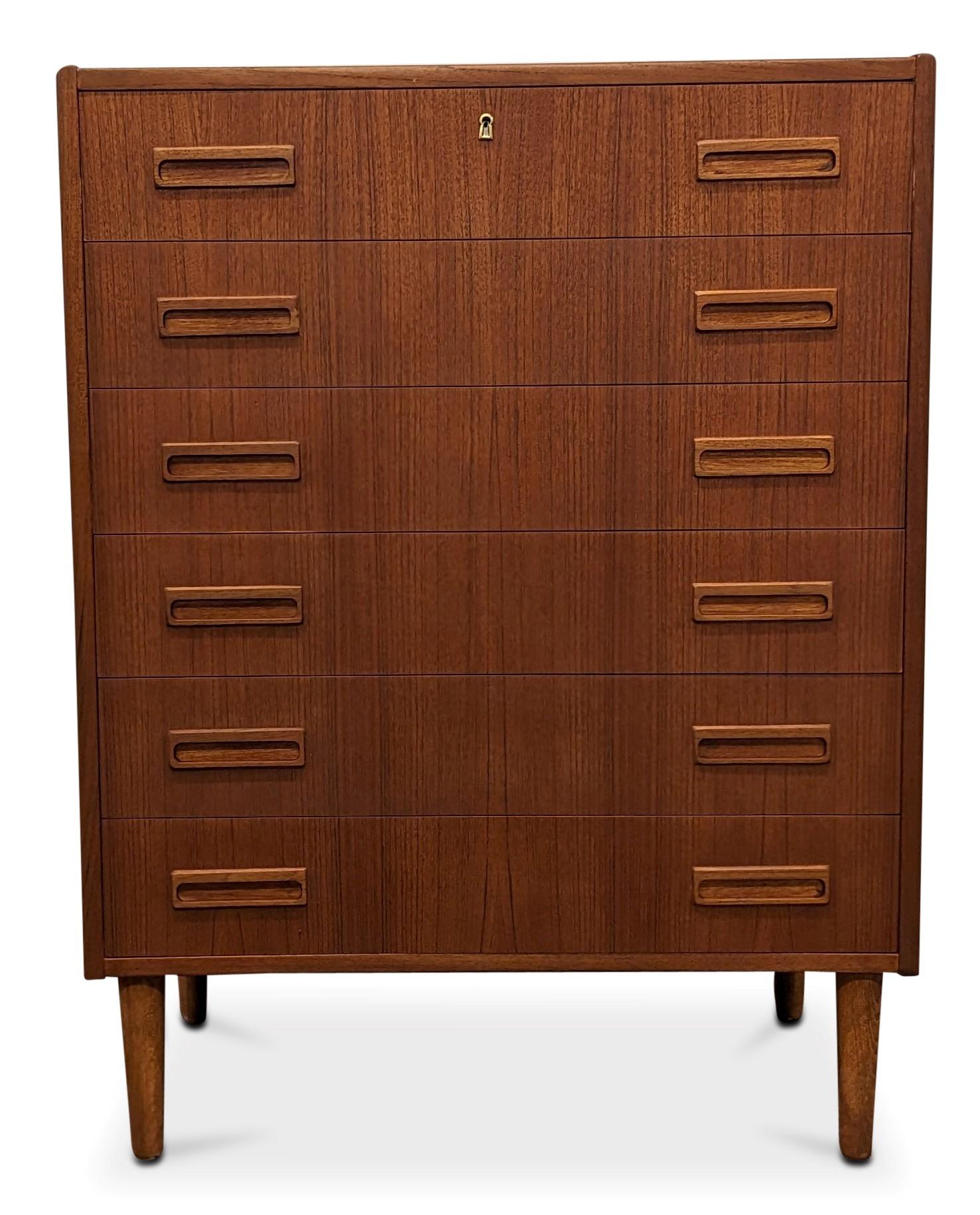 Westergaard Teak High Boy Dresser, 022314 Vintage Danish Midcentury For Sale 1