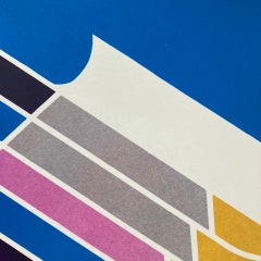 Western Airlines 1970s SkiBirds Poster, Weller