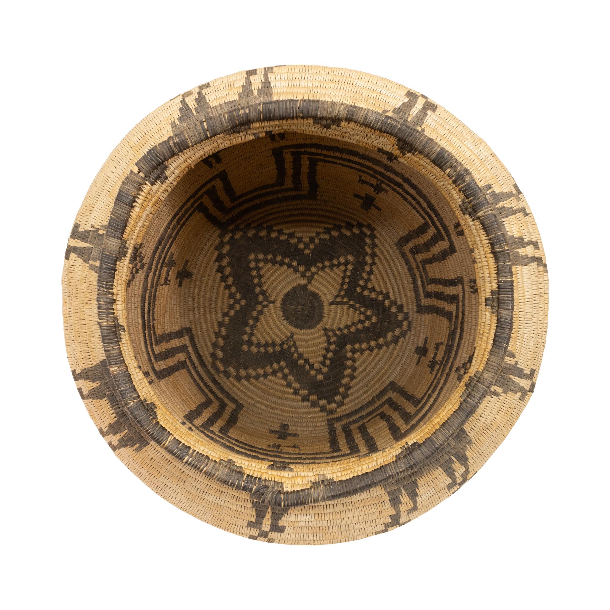Native American Western Apache Olla Basket For Sale