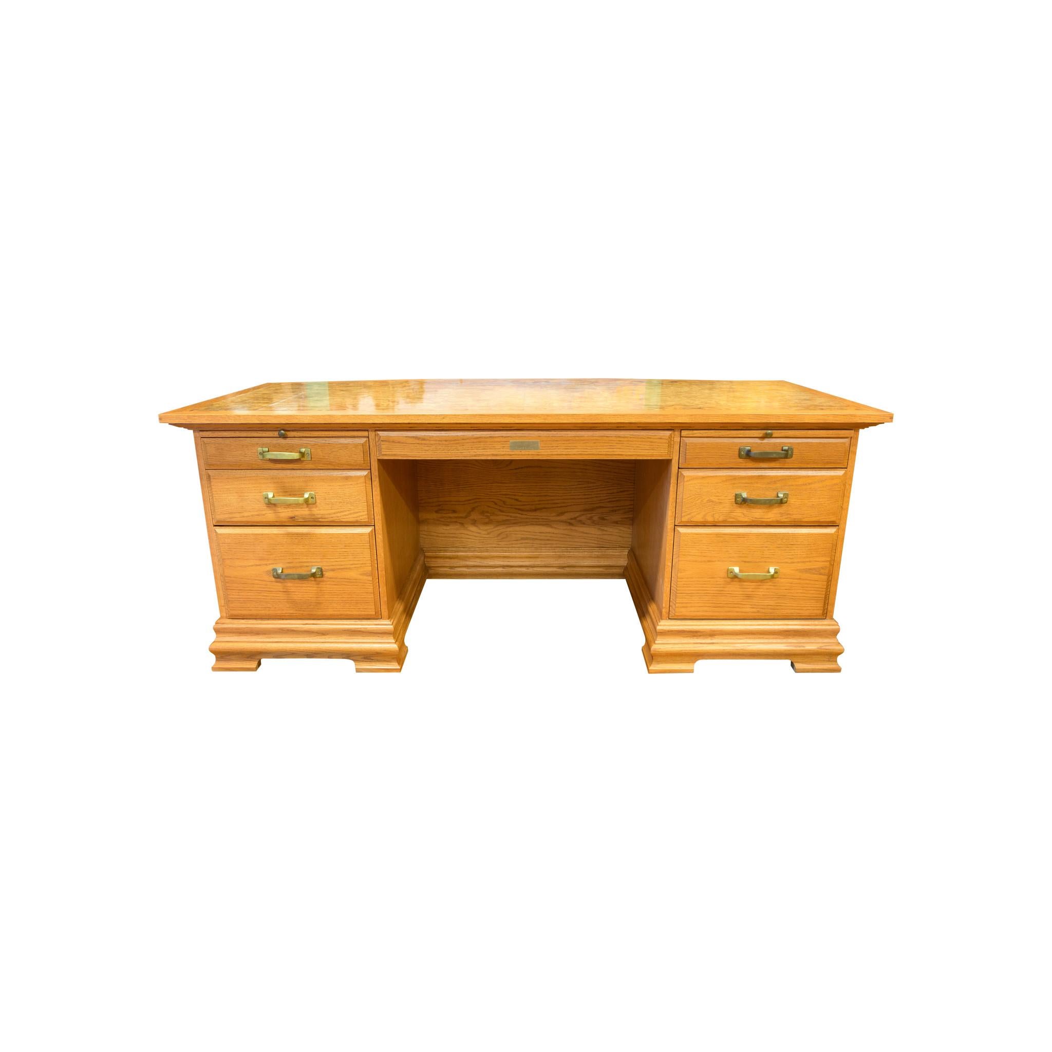 Western Art Ft. Benton Five Panel Desk For Sale at 1stDibs western