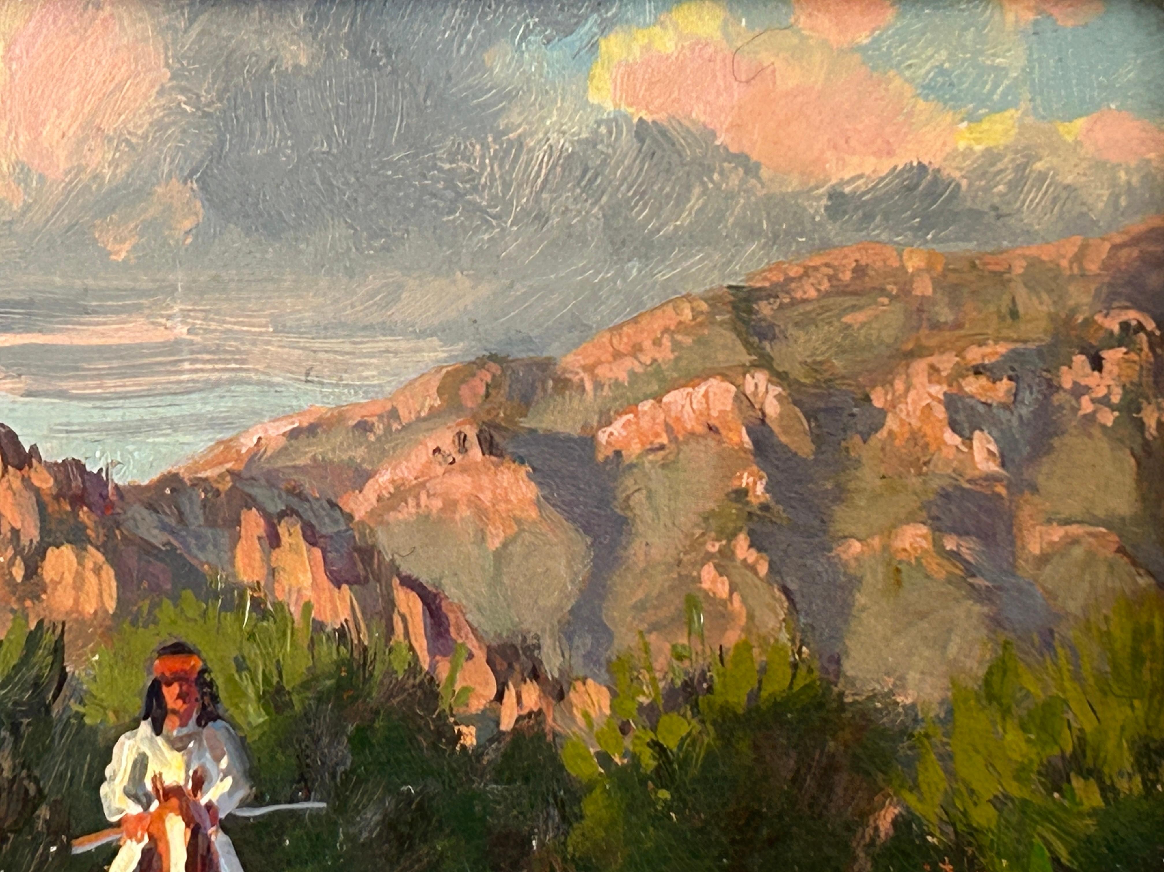 Peinture à l'huile originale Below Miner's Needle de Ron Stewart, États-Unis en vente 7