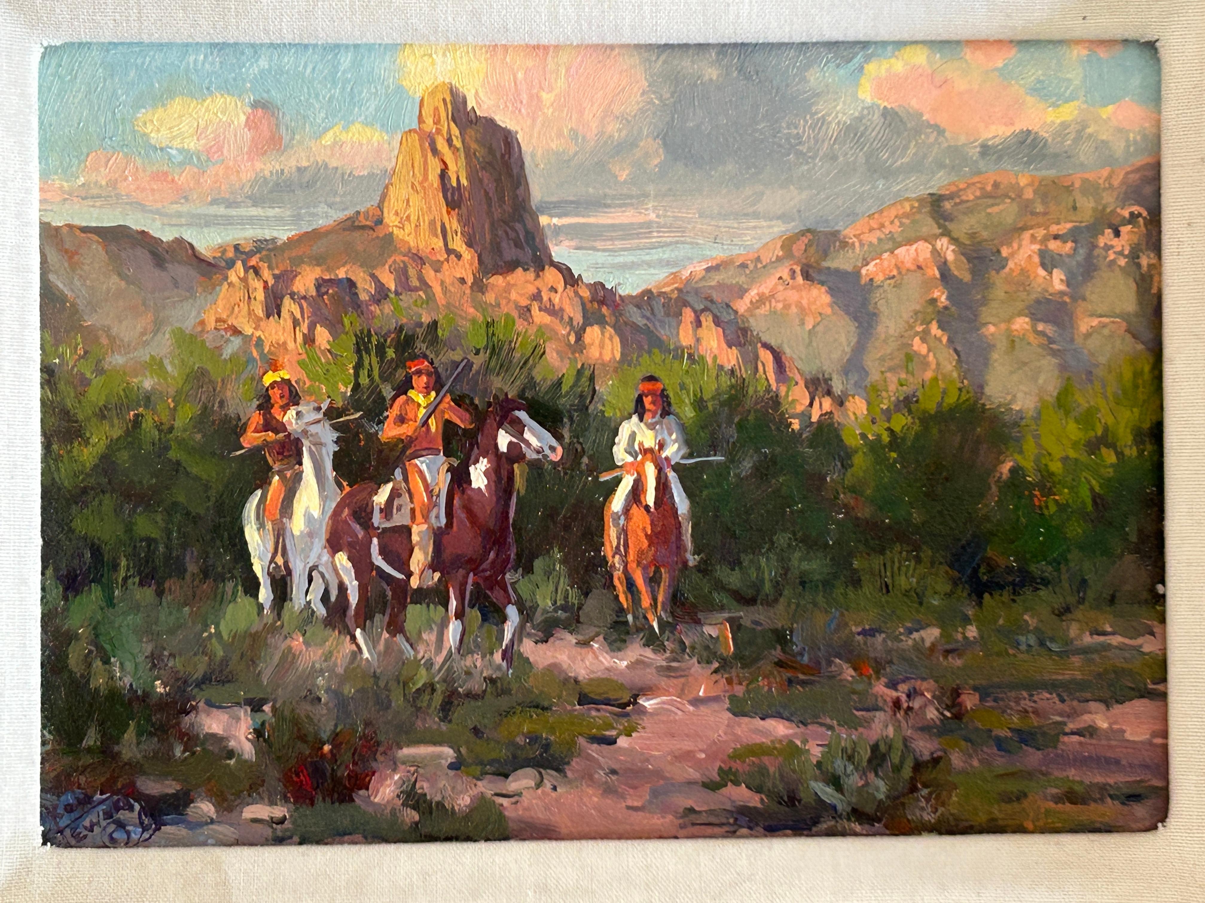 Américain Peinture à l'huile originale Below Miner's Needle de Ron Stewart, États-Unis en vente