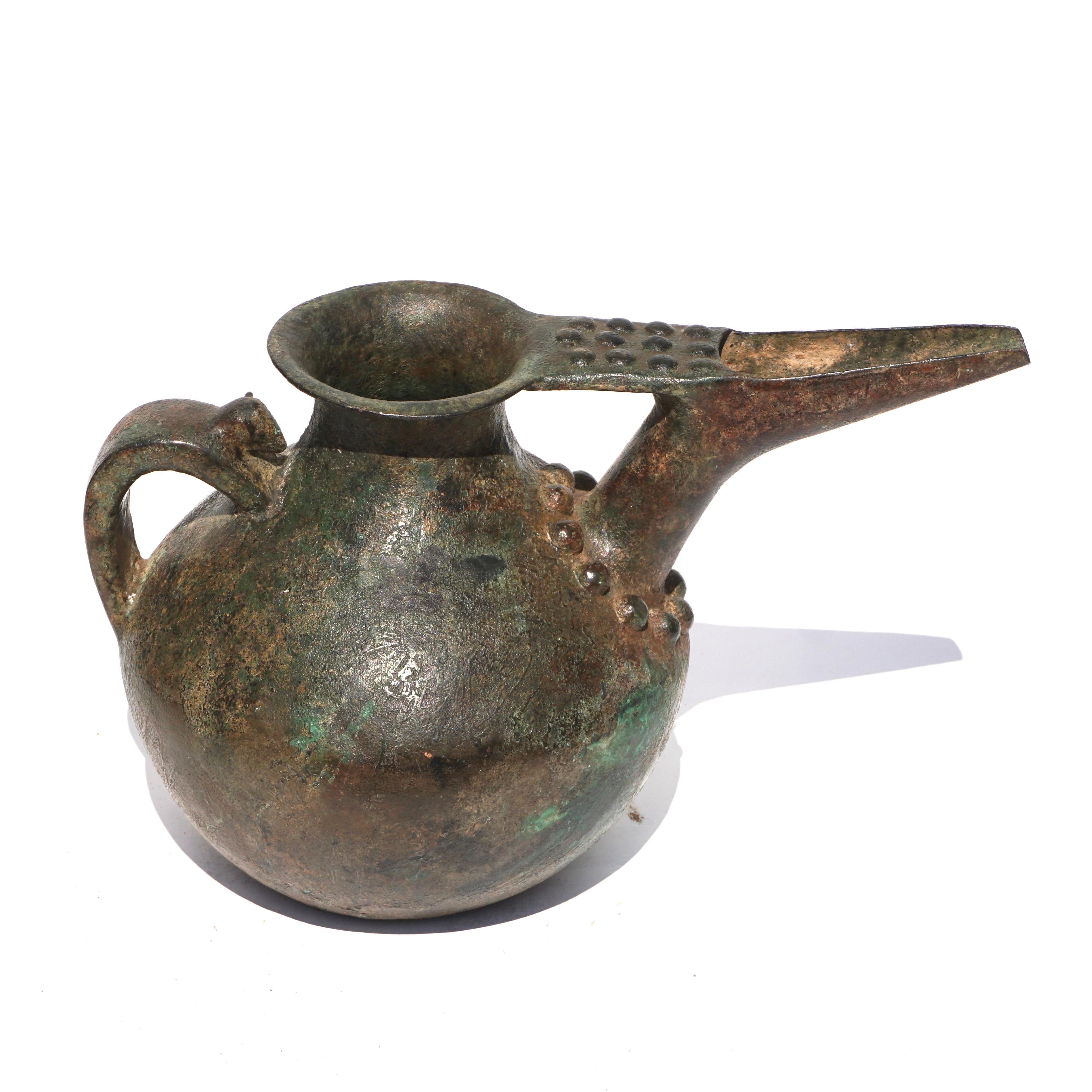 Western Asiatic Bronze Persian Tepe Libation Vessel 2