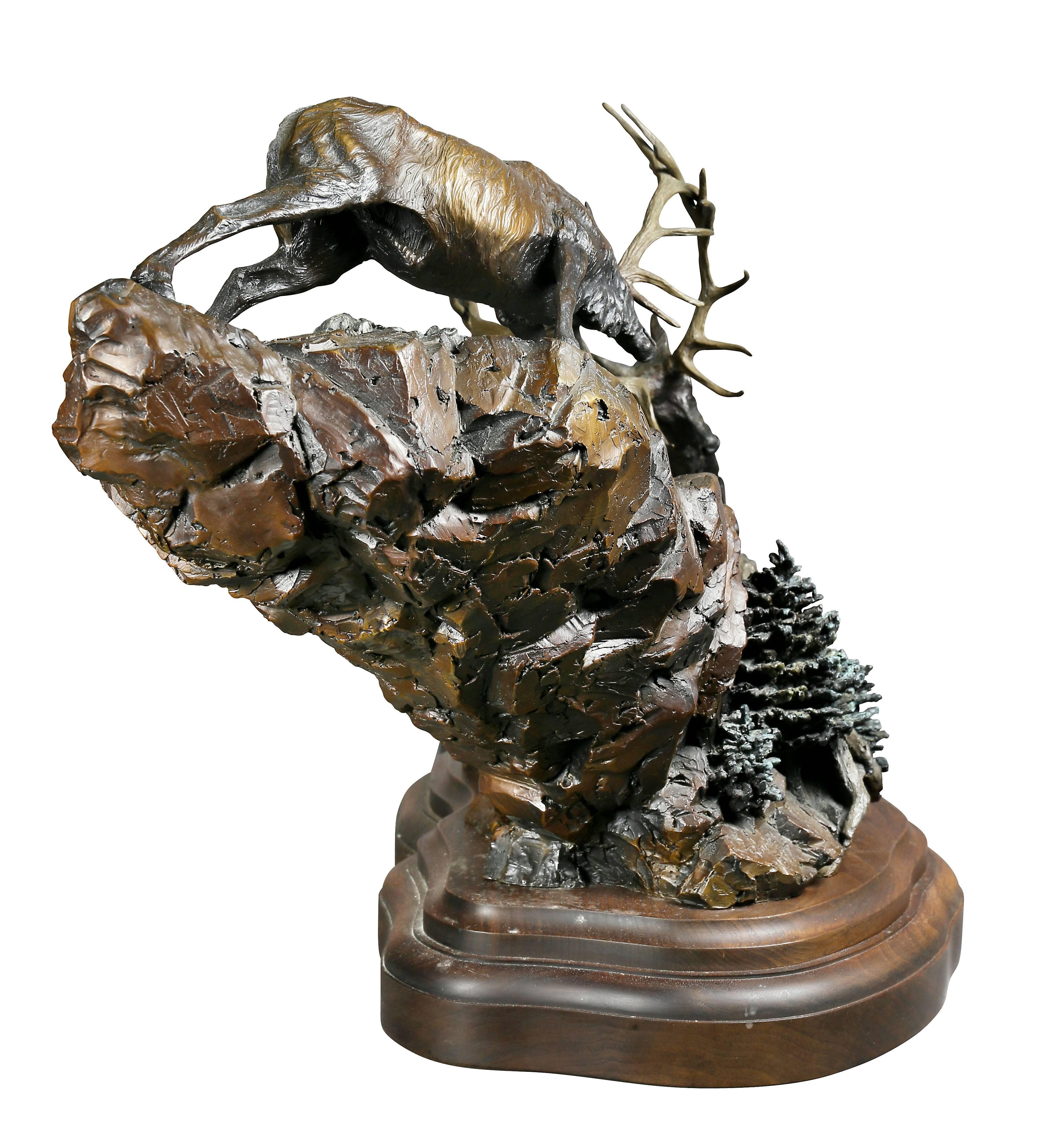 Western Bronze of Elk 