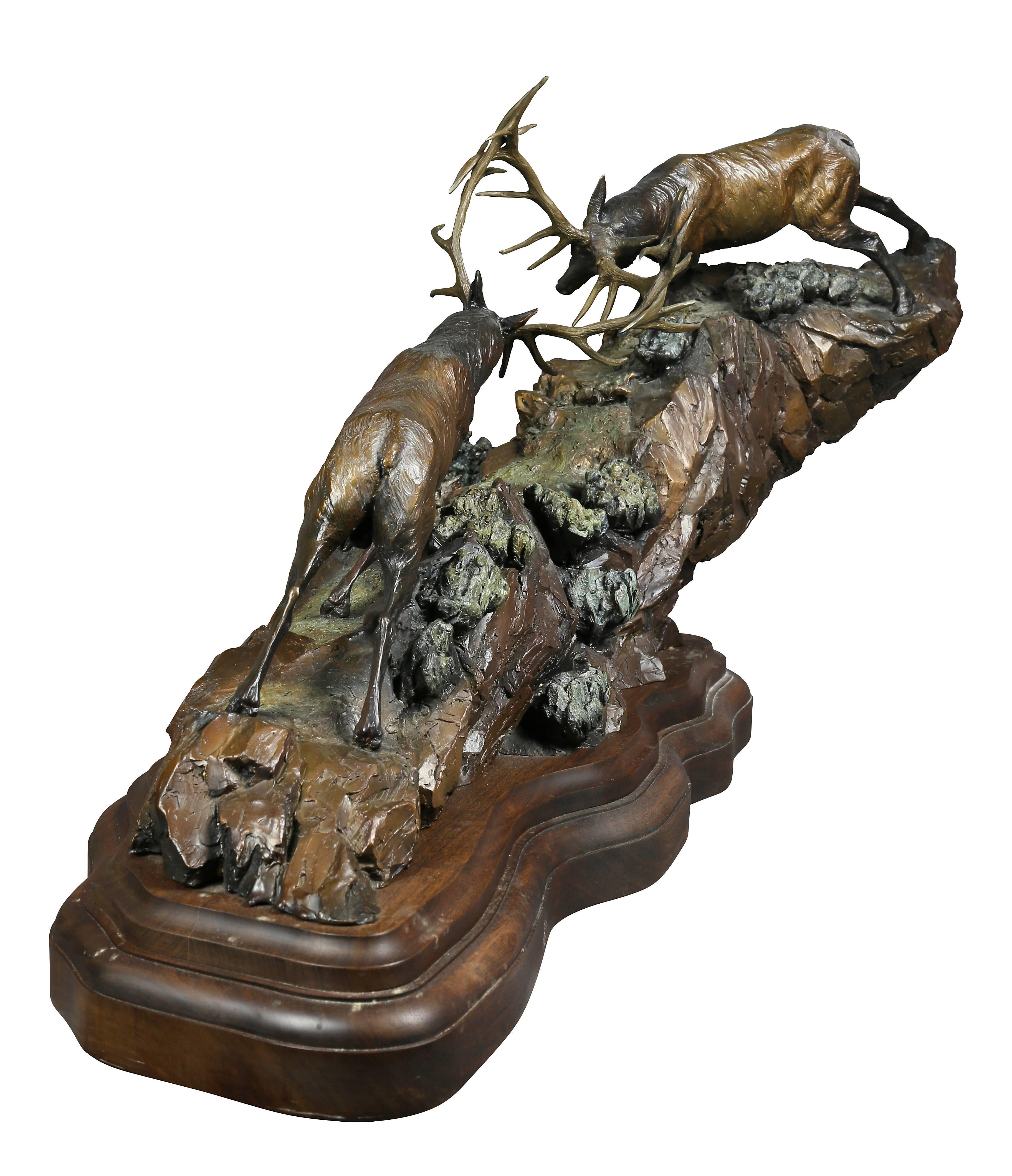 Western Bronze of Elk 