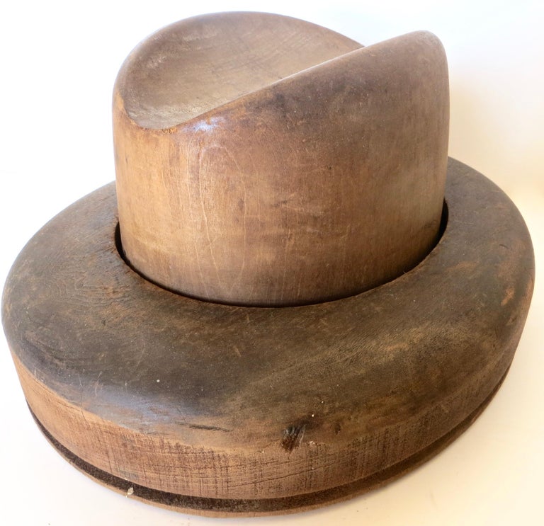 Western Cowboy Wooden Hat Mold, American, circa 1890 'Salesman Sample ...