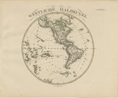 Western & Eastern Hemisphere Maps – World Double Hemisphere Engravings 1857