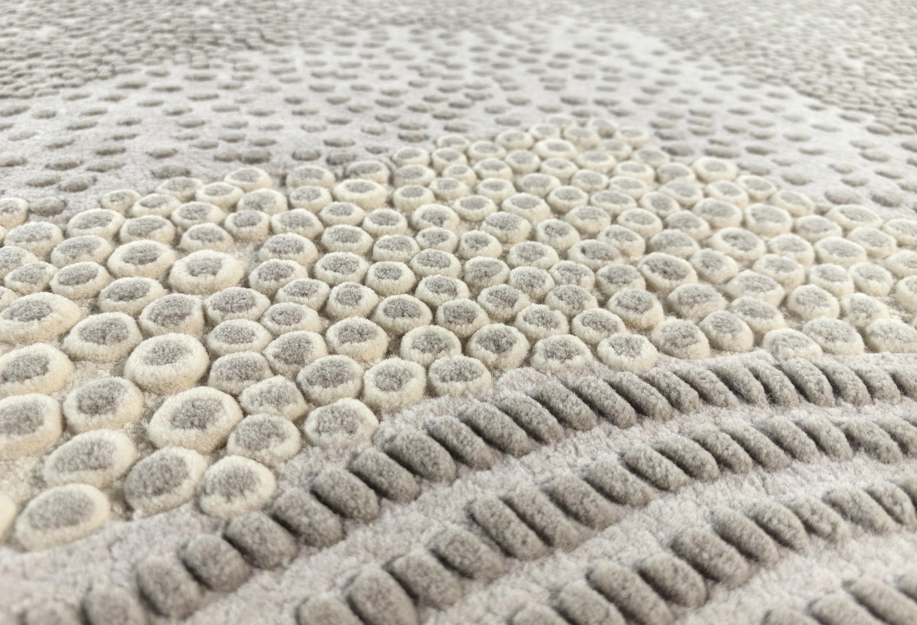 Western European Contemporary Rug New Tufted Wool Luxury Collection In Stock For Sale 4