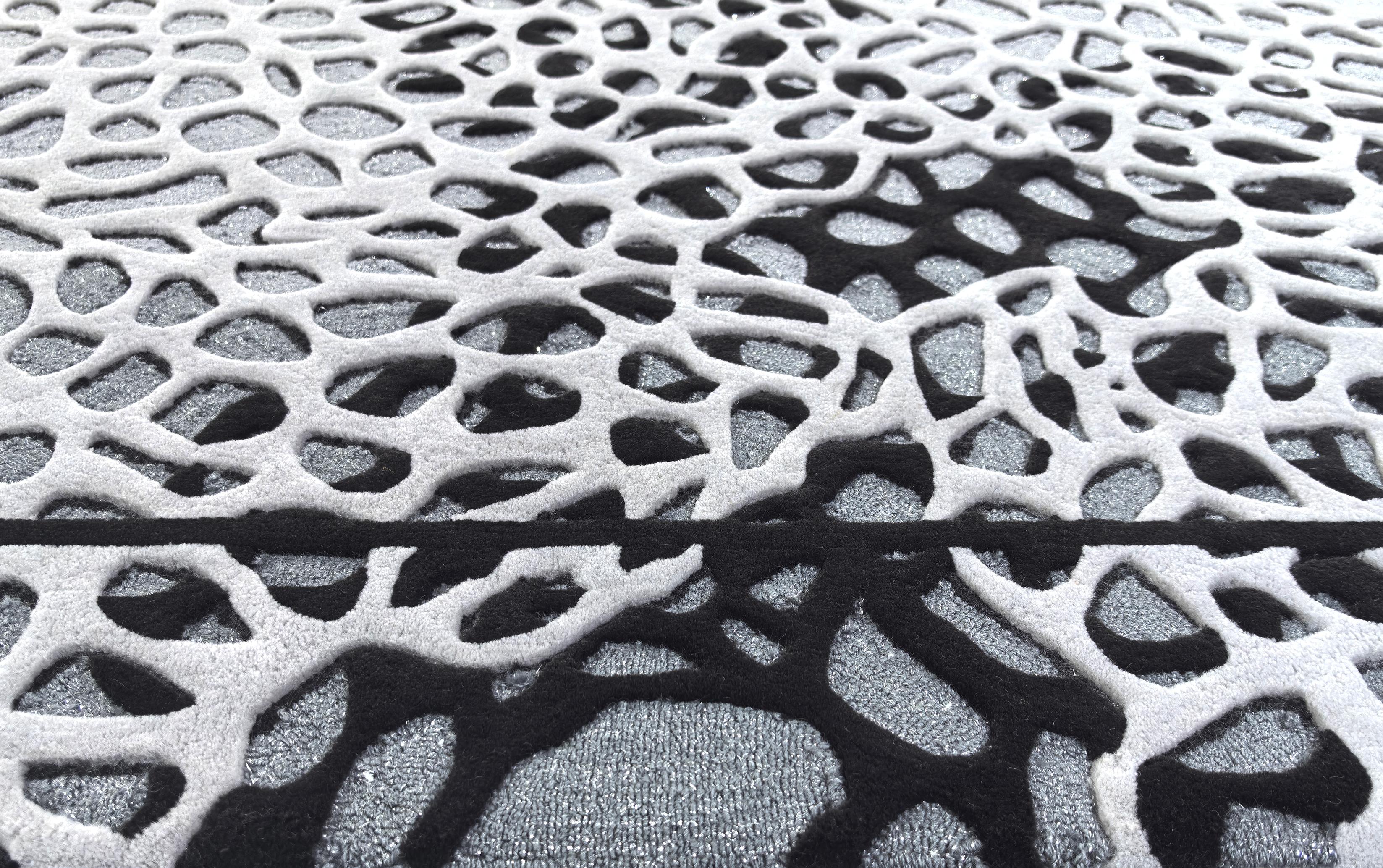 Western European Contemporary Rug New Tufted Wool Luxury Collection En Stock en venta 3