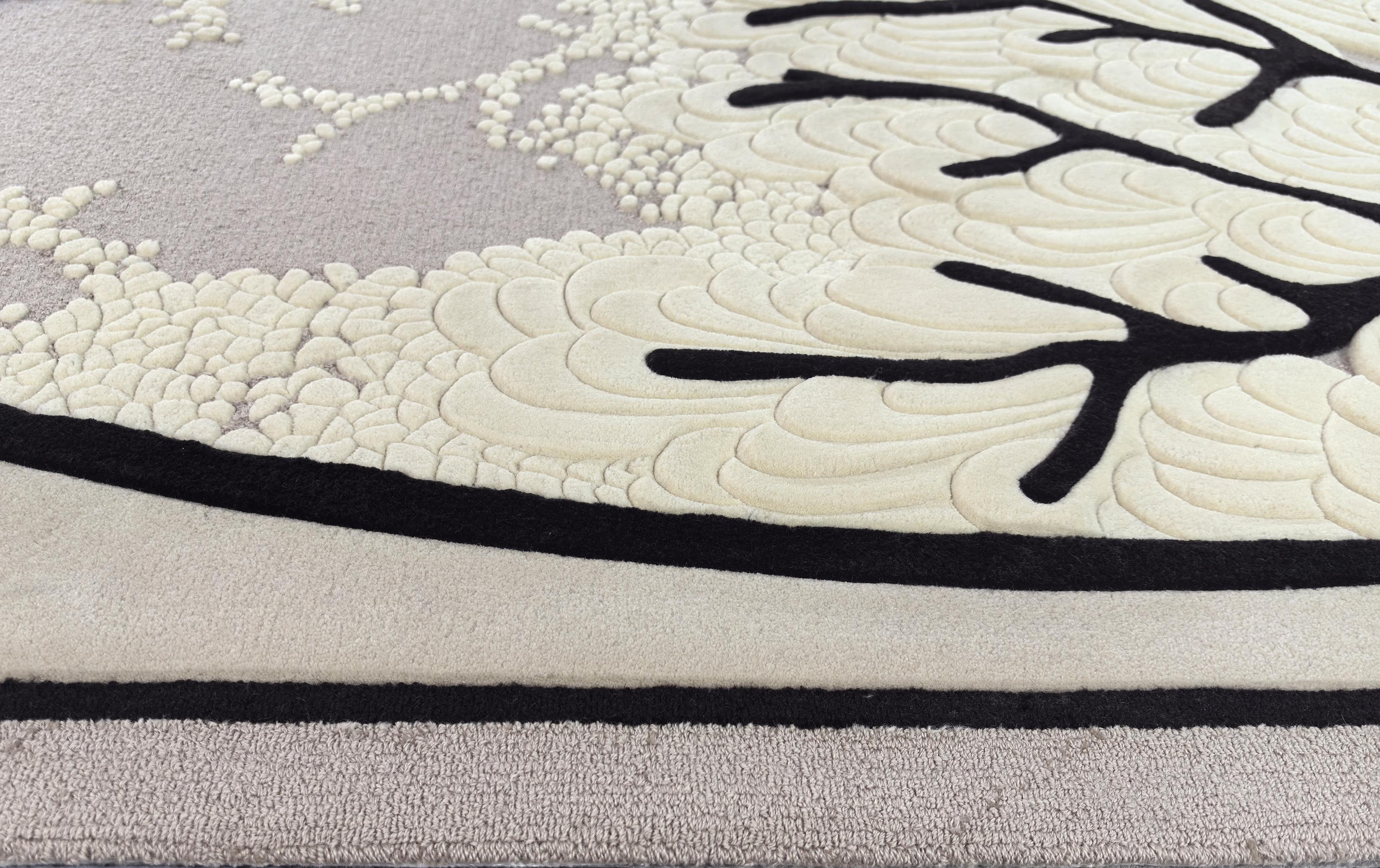 Western European Contemporary Rug New Tufted Wool Luxury Collection En Stock en venta 3