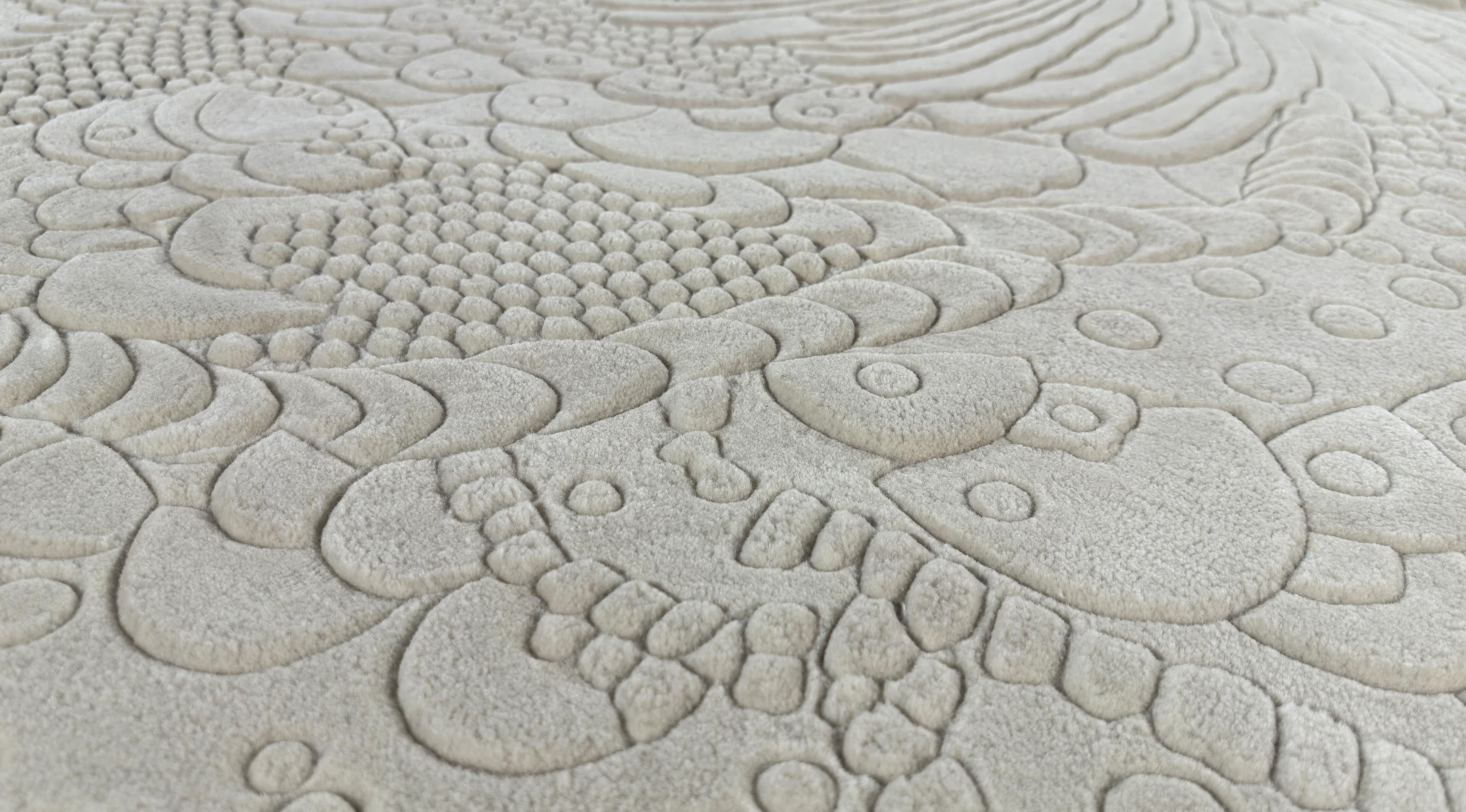 Western European Contemporary Rug New Tufted Wool Luxury Collection En Stock en venta 4