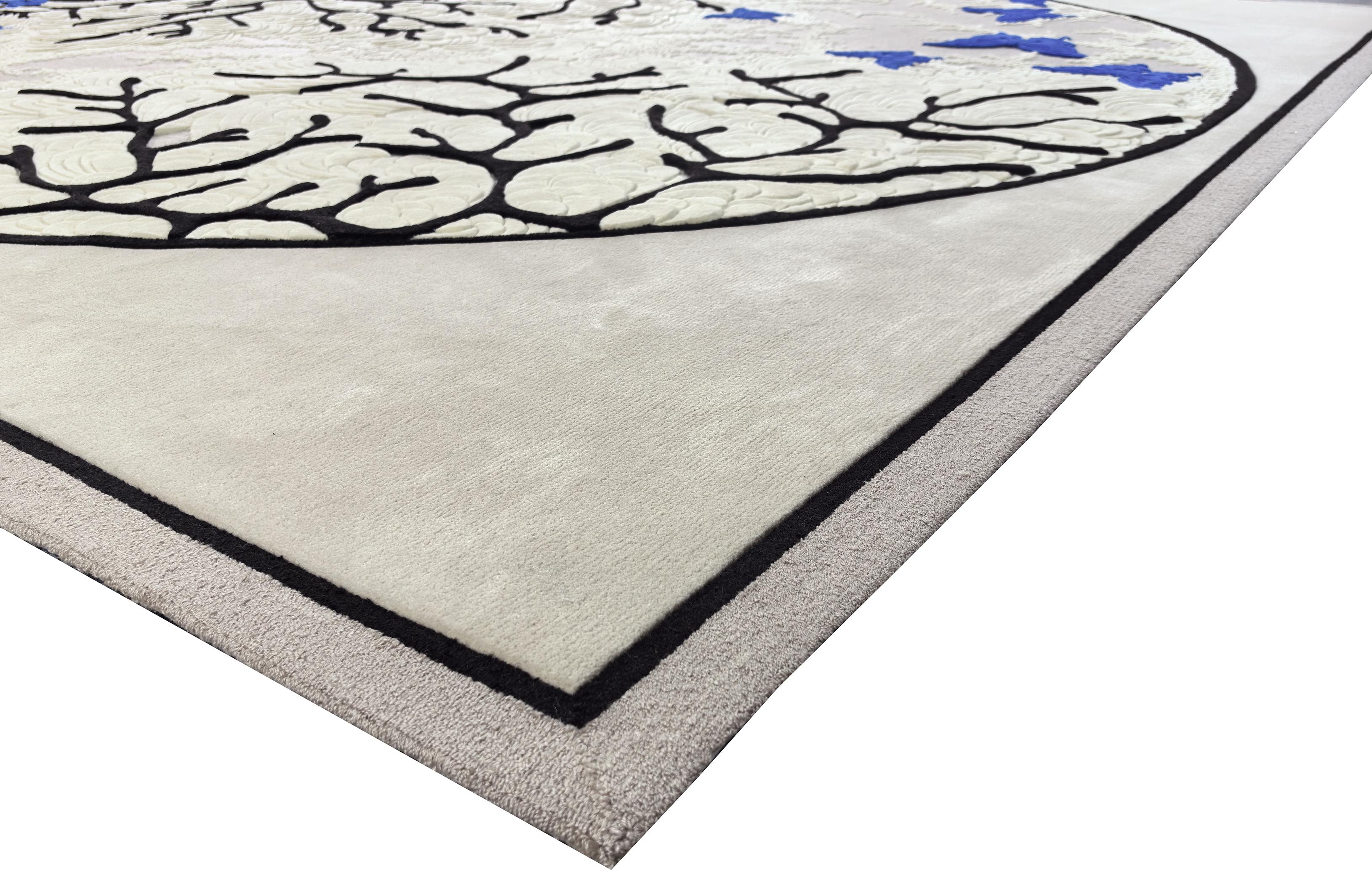 Western European Contemporary Rug New Tufted Wool Luxury Collection En Stock en venta 5