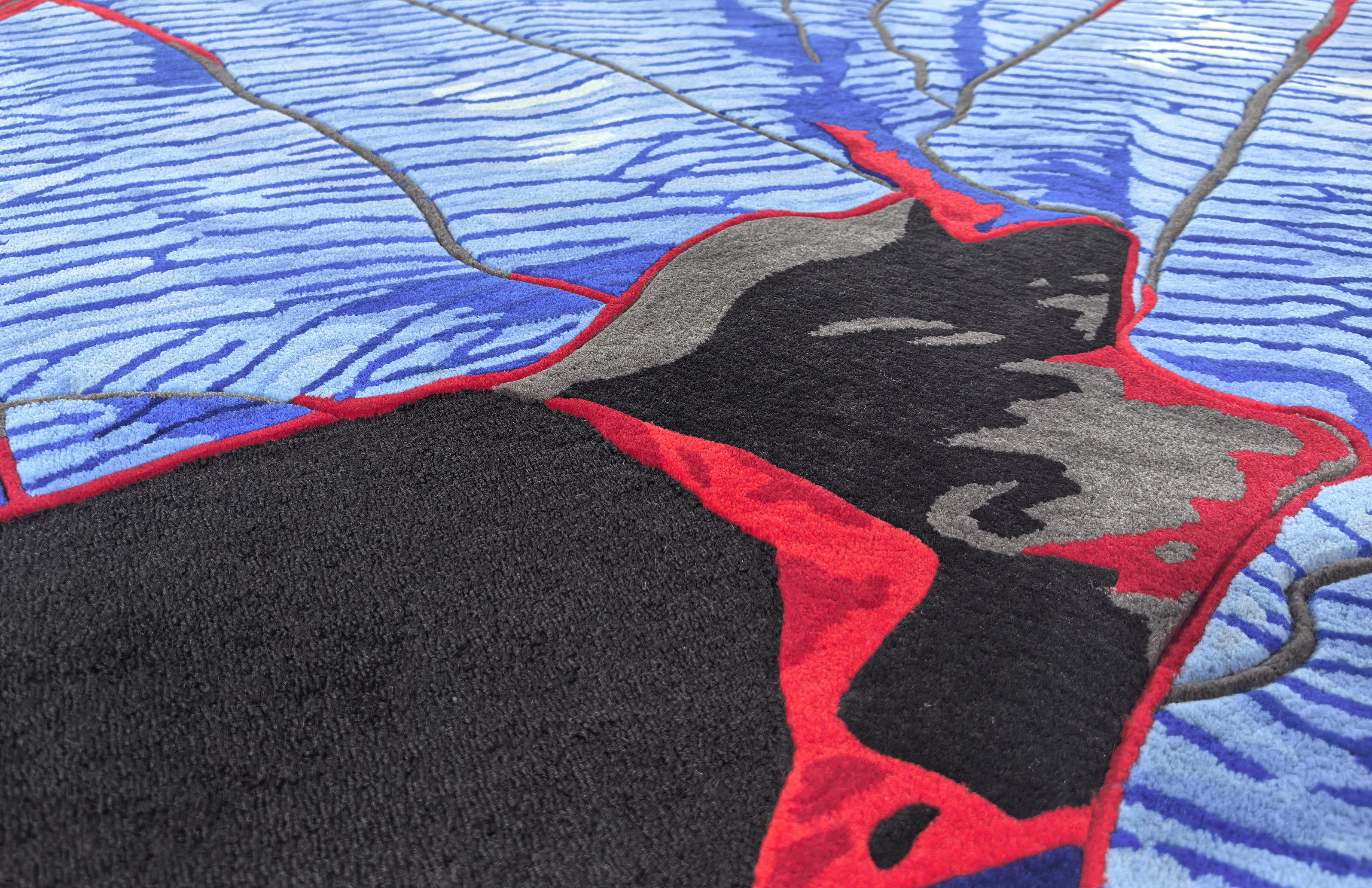 Western European Contemporary Rug New Tufted Wool Luxury Collection En Stock en venta 7