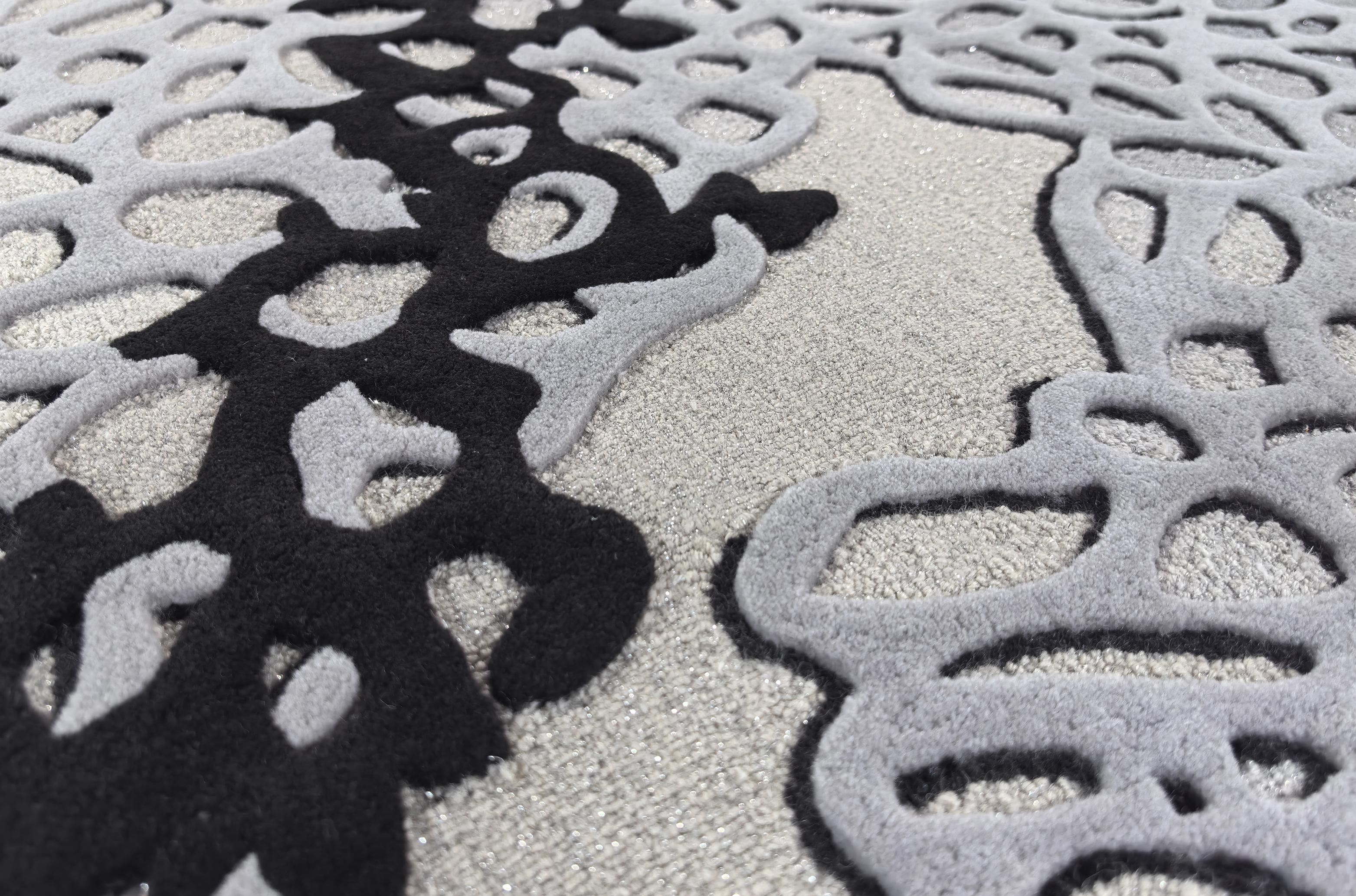 Western European Contemporary Rug New Tufted Wool Luxury Collection En Stock en venta 8