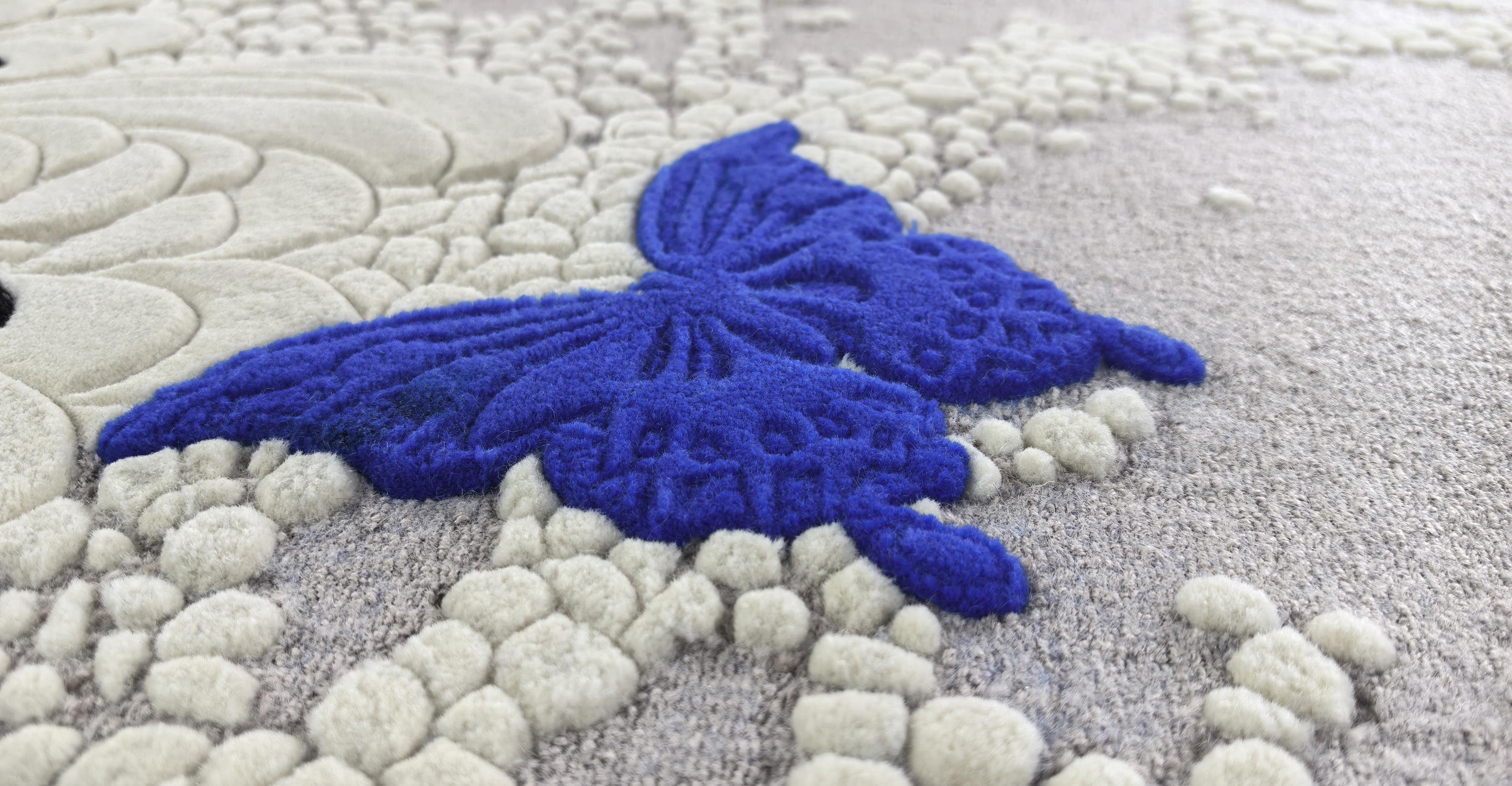 Western European Contemporary Rug New Tufted Wool Luxury Collection En Stock en venta 9