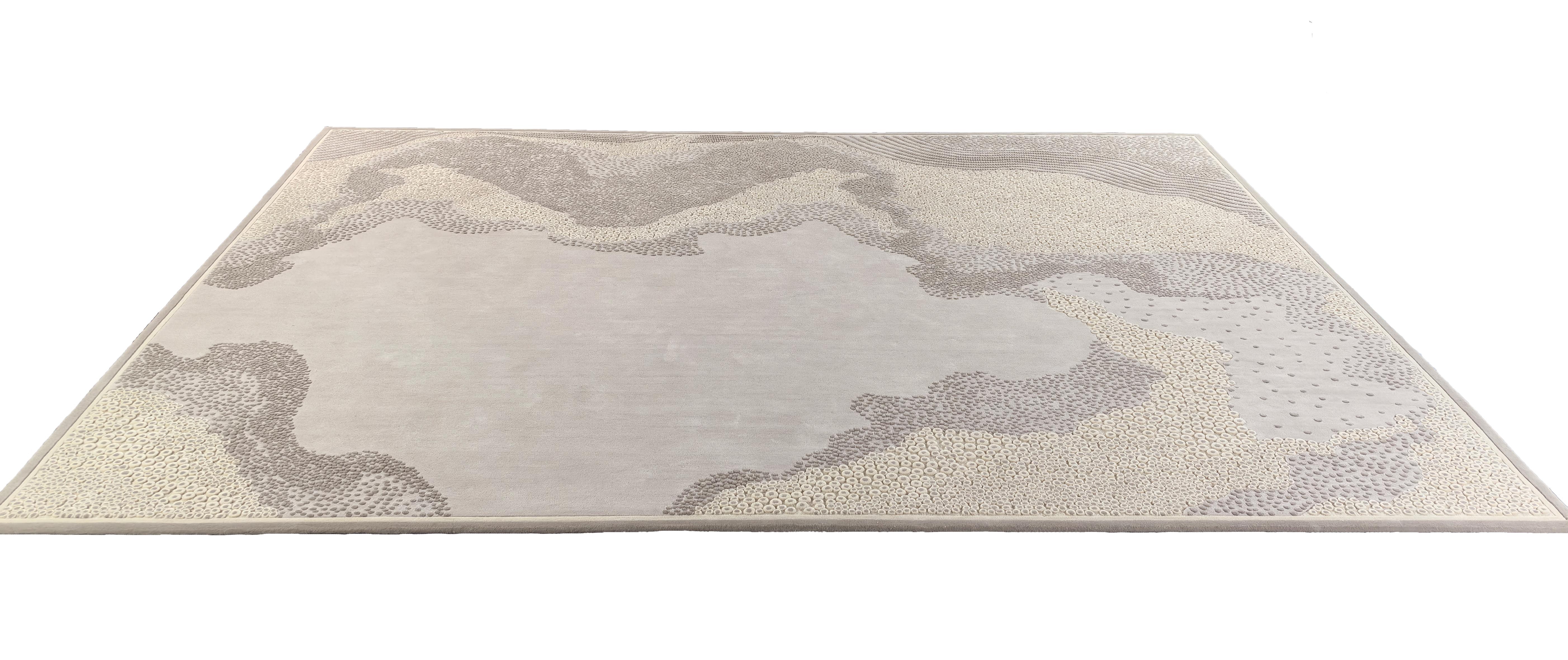 Chinese Western European Contemporary Rug New Tufted Wool Luxury Collection In Stock For Sale