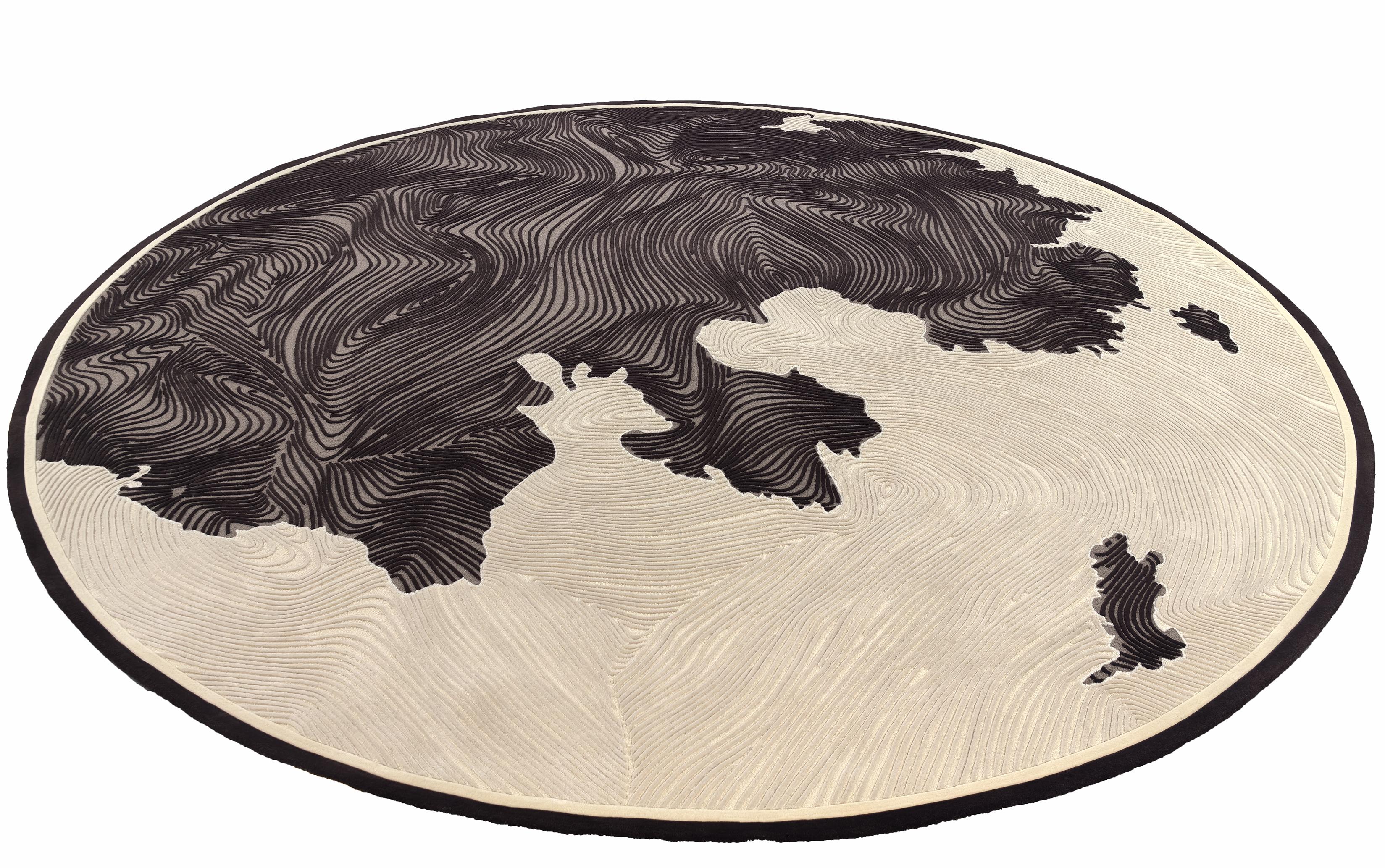 Chinese Western European Contemporary Rug New Tufted Wool Luxury Collection in Stock For Sale