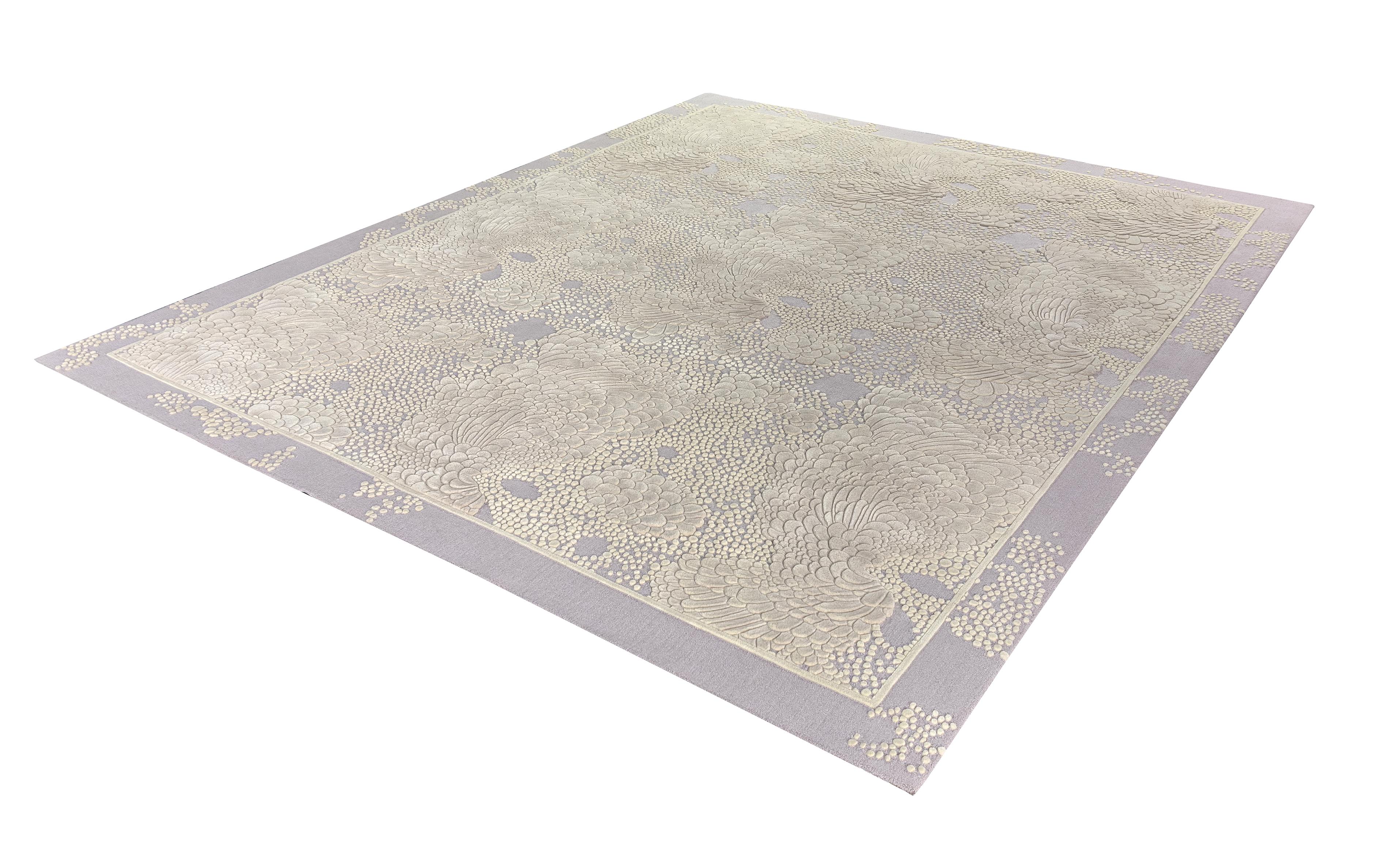 Western European Contemporary Rug New Tufted Wool Luxury Collection En Stock en Nuevo estado para la venta en Hong Kong, HK