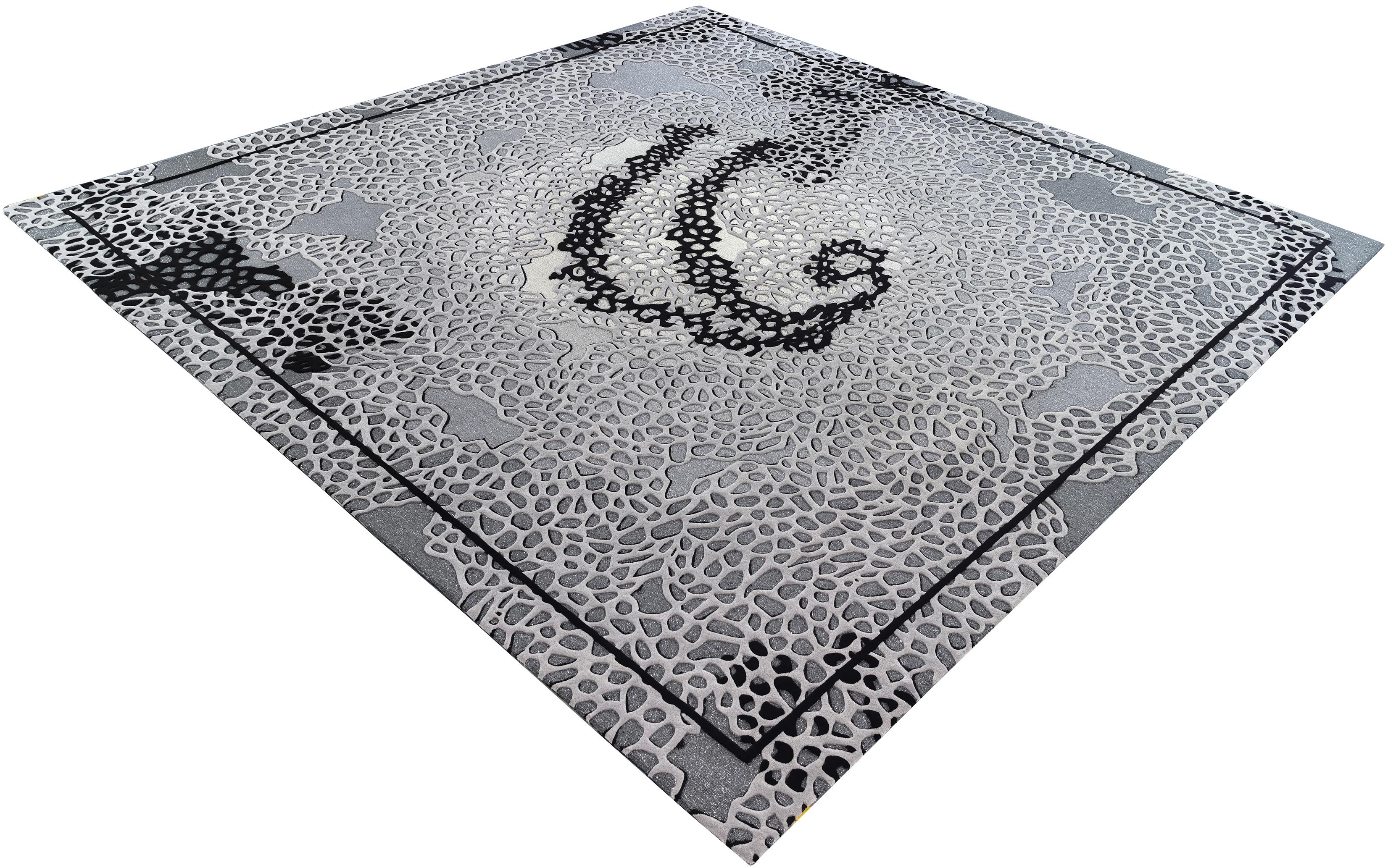 Western European Contemporary Rug New Tufted Wool Luxury Collection En Stock en Nuevo estado para la venta en Hong Kong, HK